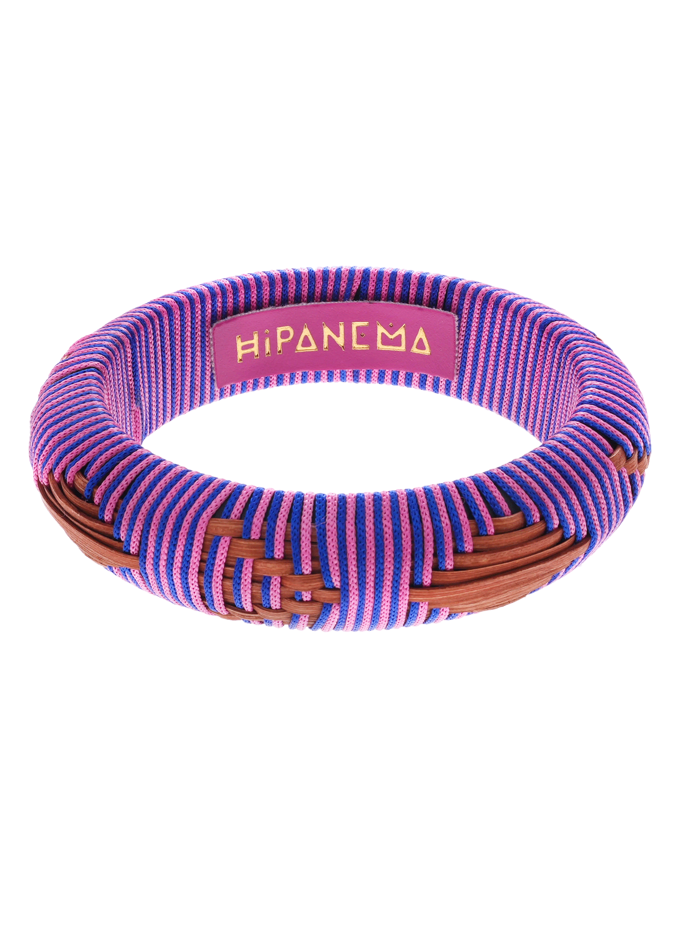 Bracelet jonc en tissu imanie HIPANEMA Violet