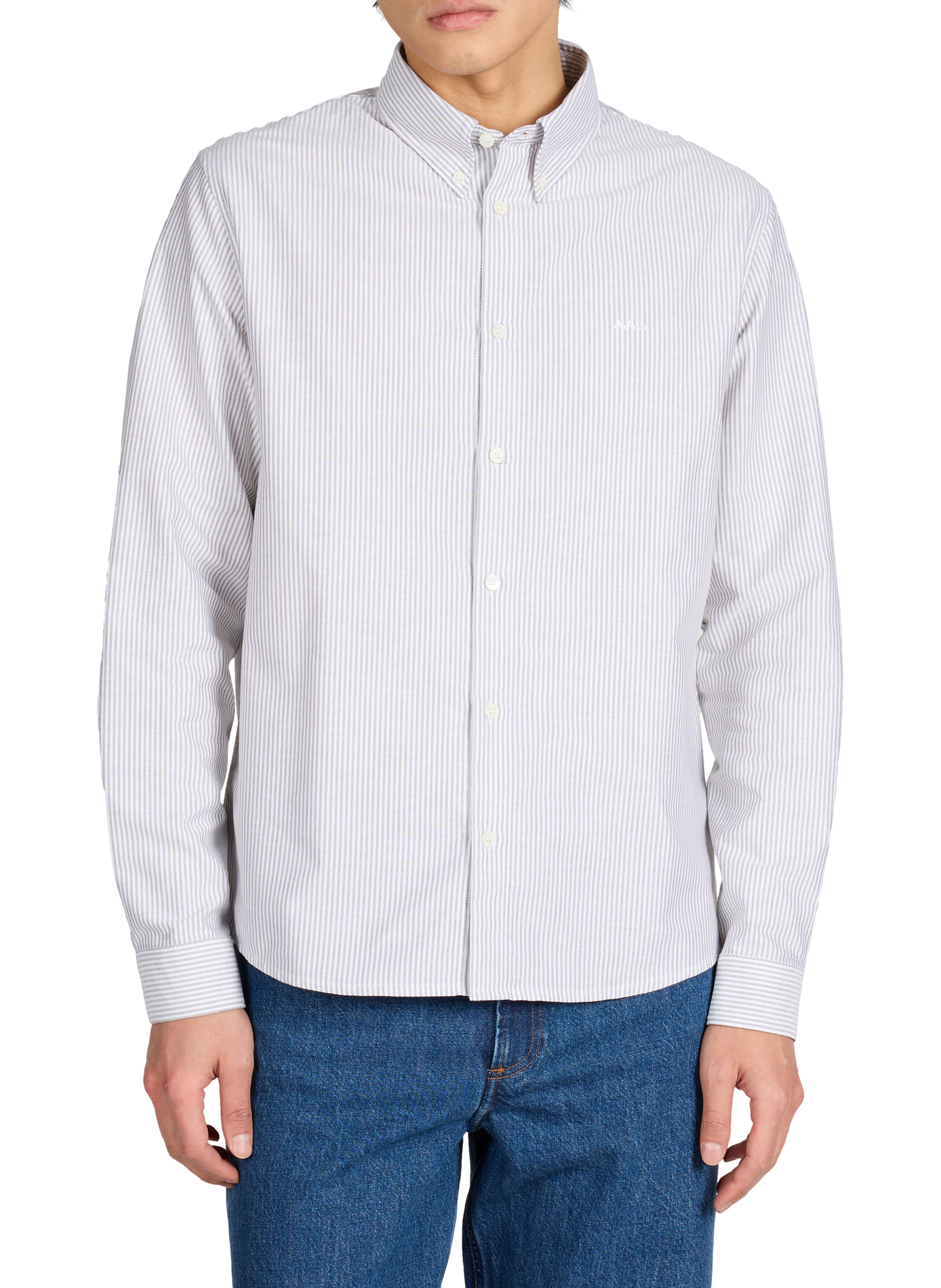 Linen shirt A.P.C. Green