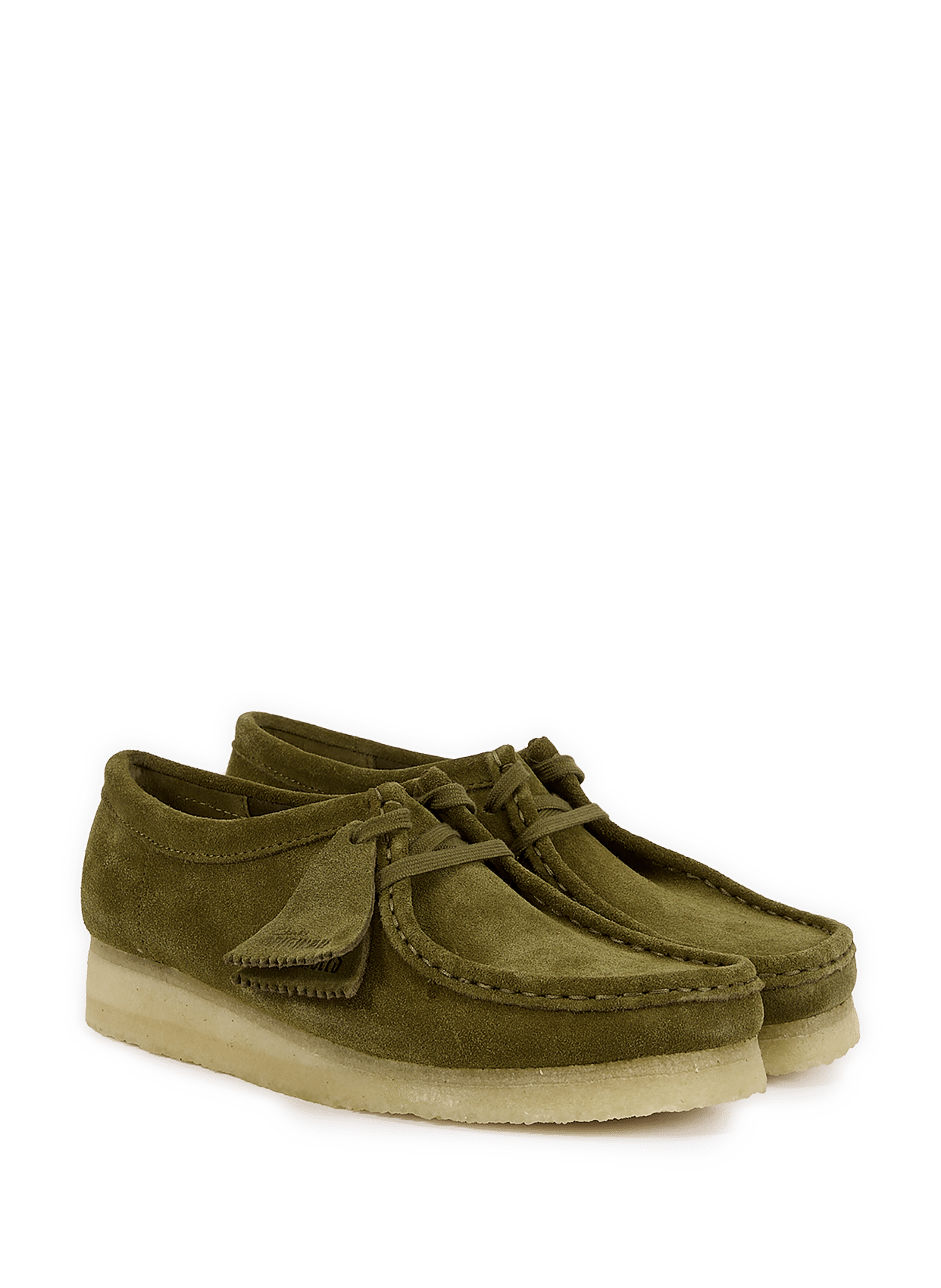 Mocassins Wallabee en peau suédé CLARKS Kaki