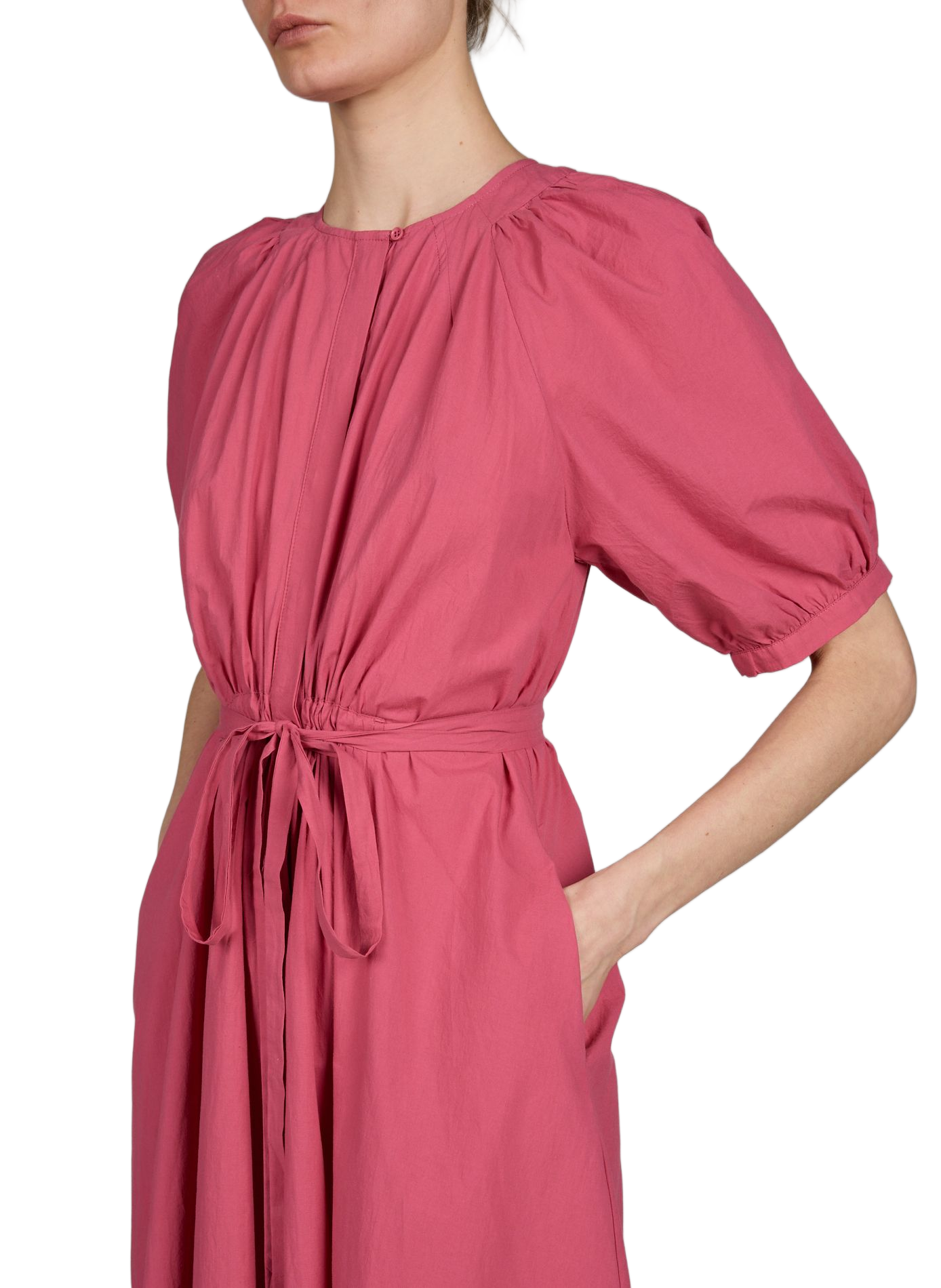 Long cotton Cassie dress SUNCOO Pink