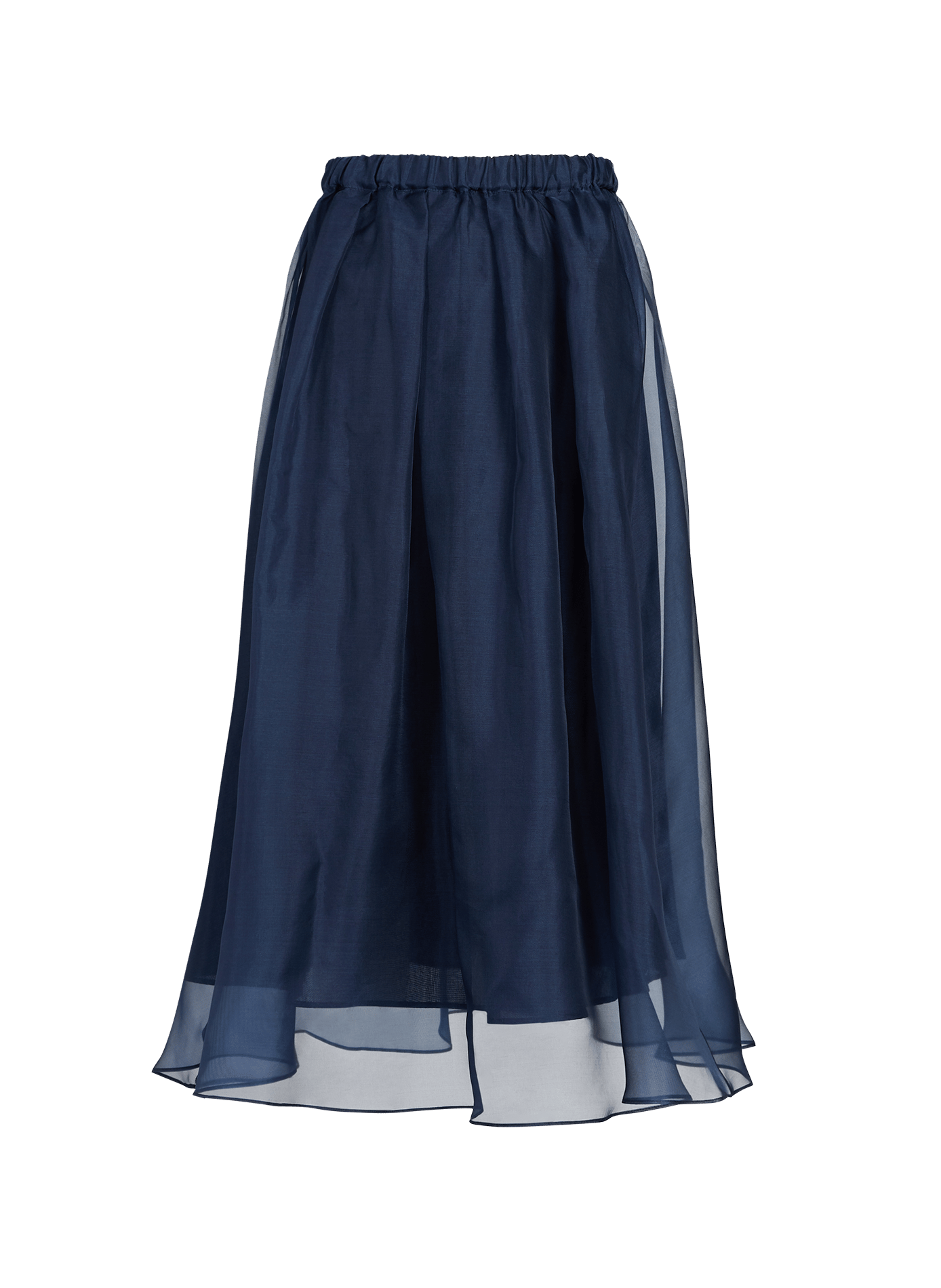 Jupe longue évasée en soie MAX MARA WEEK END Bleu