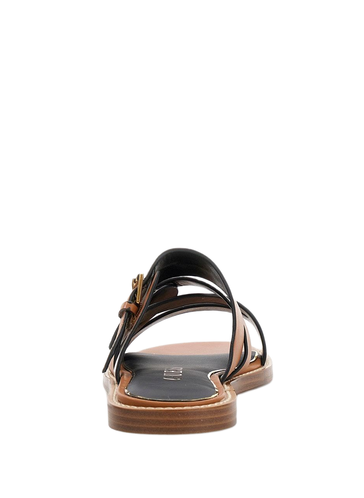 Flat Grayden buckled sandals GUESS Brown