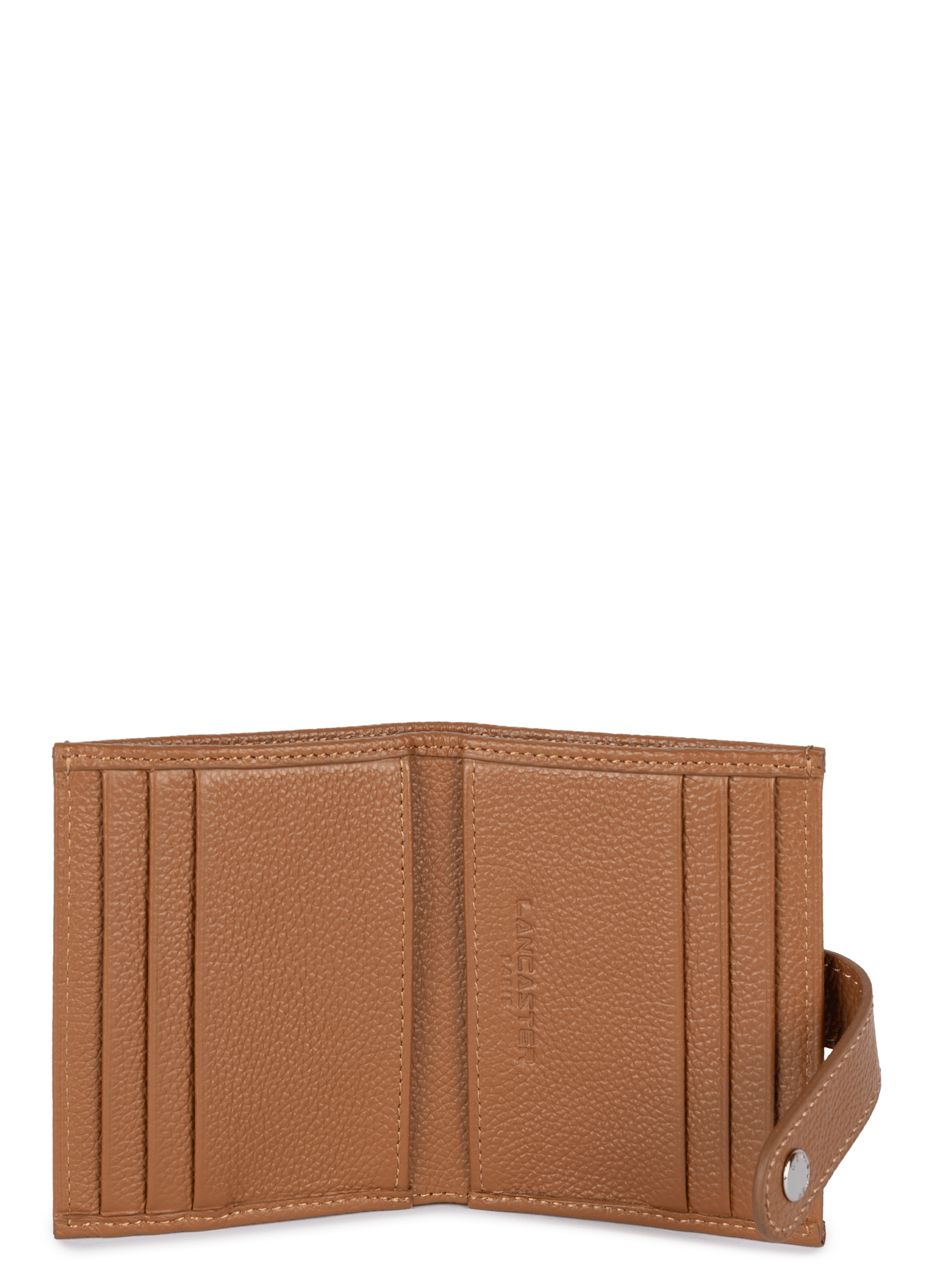 Card holder - foulonné pm LANCASTER Brown