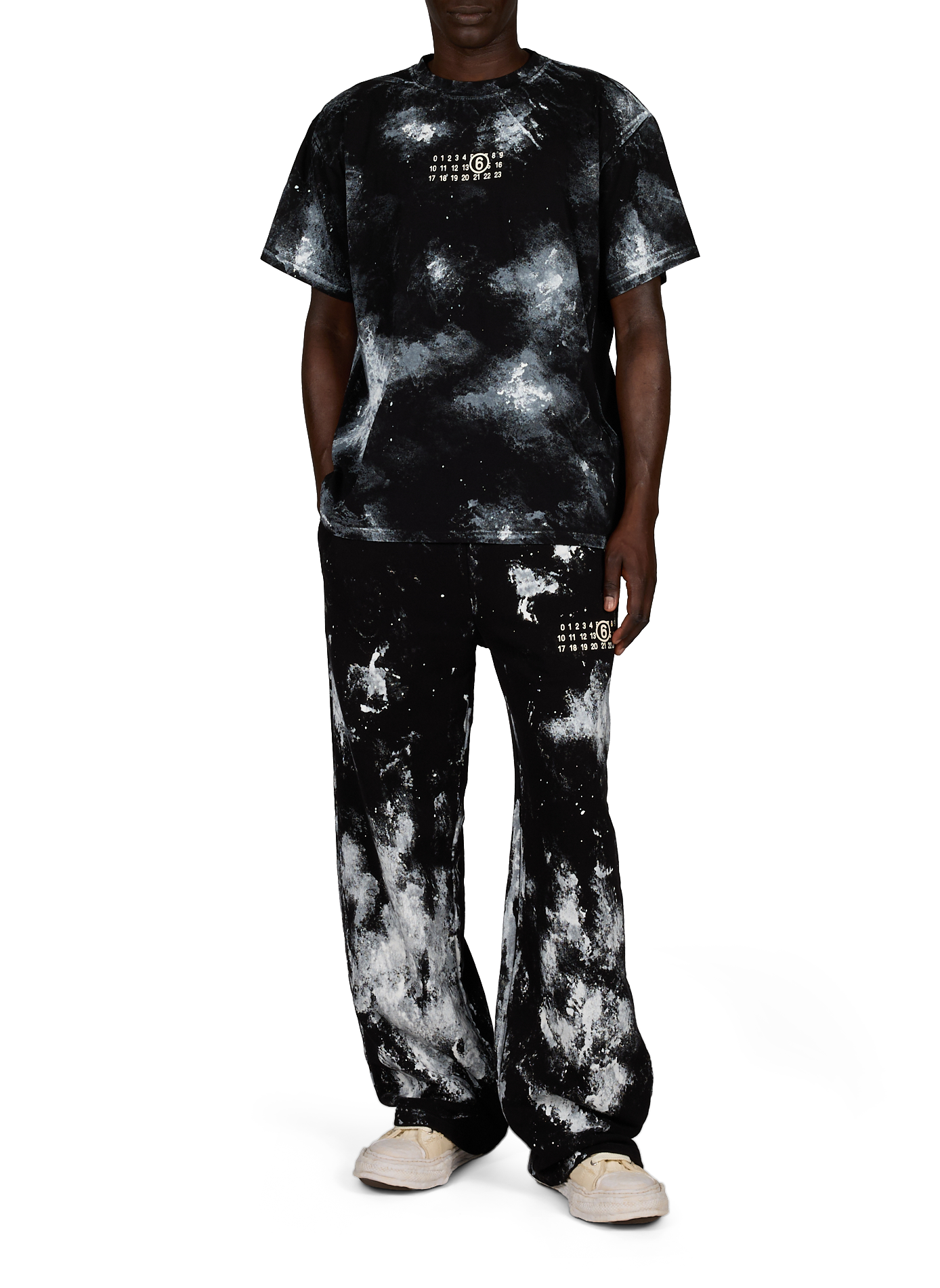 Wide-leg Printed Trousers MAISON MARGIELA Black