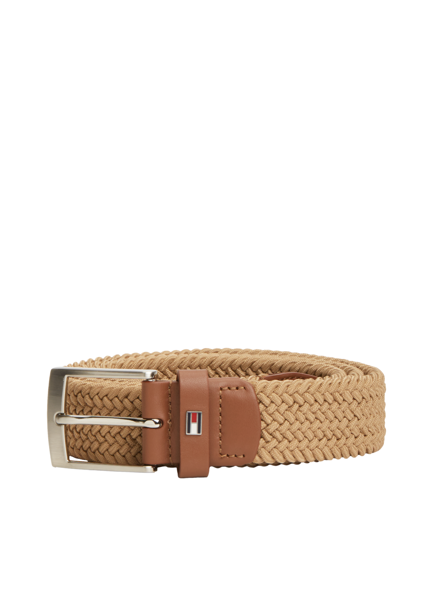 Cinturón elástico trenzado TOMMY HILFIGER Beige