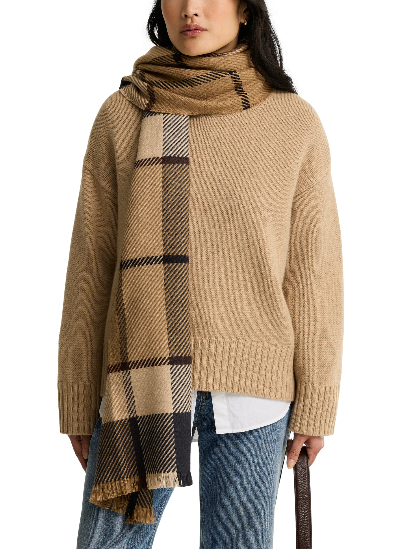 Echarpe imprimée à franges BARBOUR Multicolore