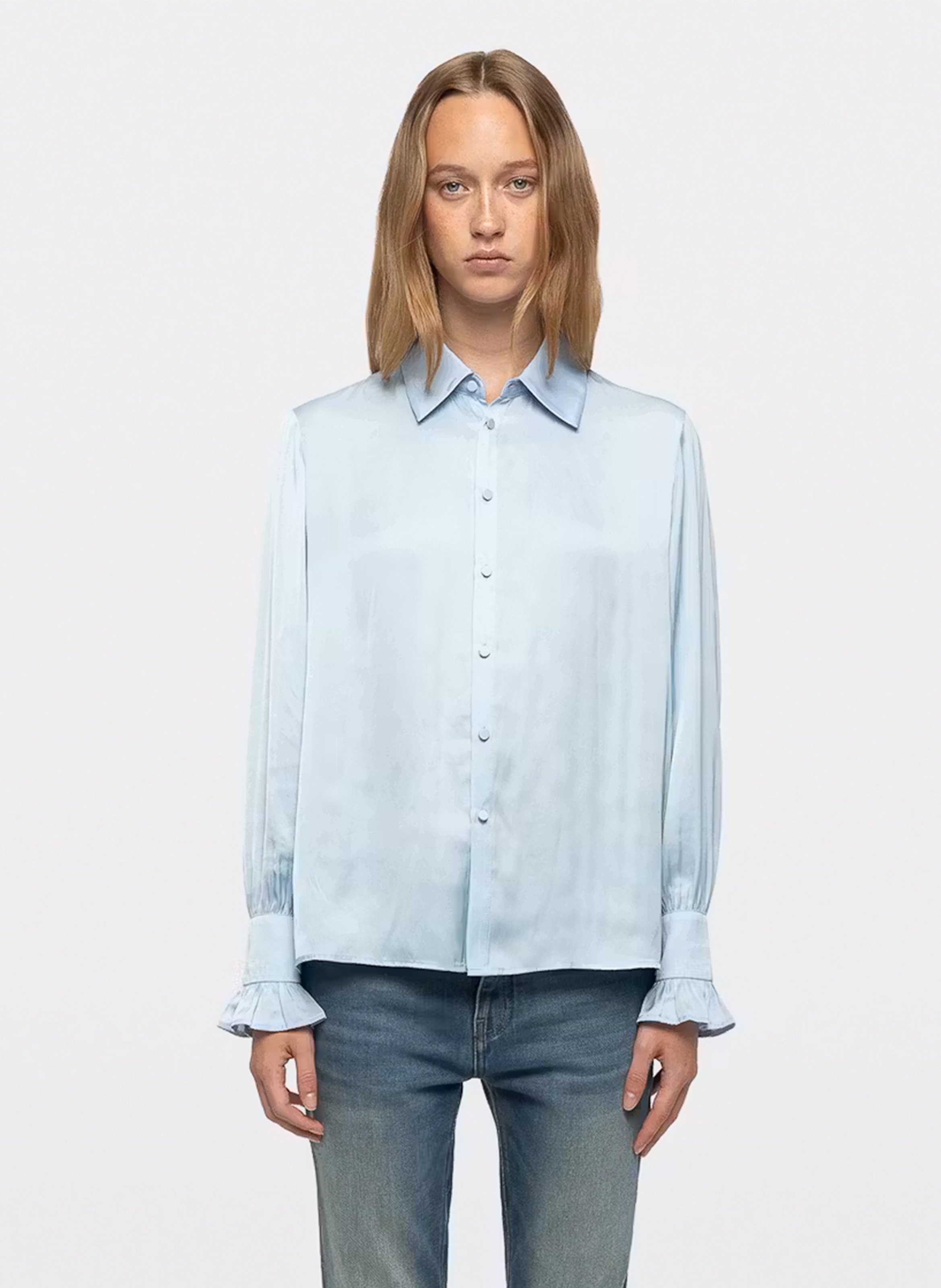 Rechte satijnen blouse Theley ZADIG&VOLTAIRE Blauw