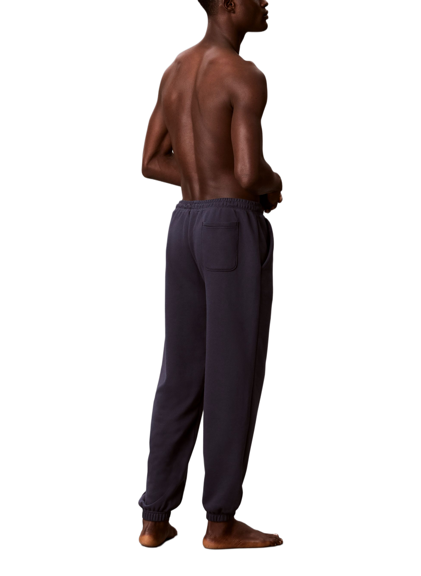 Pantalon de survêtement à logo en coton mélangé CALVIN KLEIN Bleu