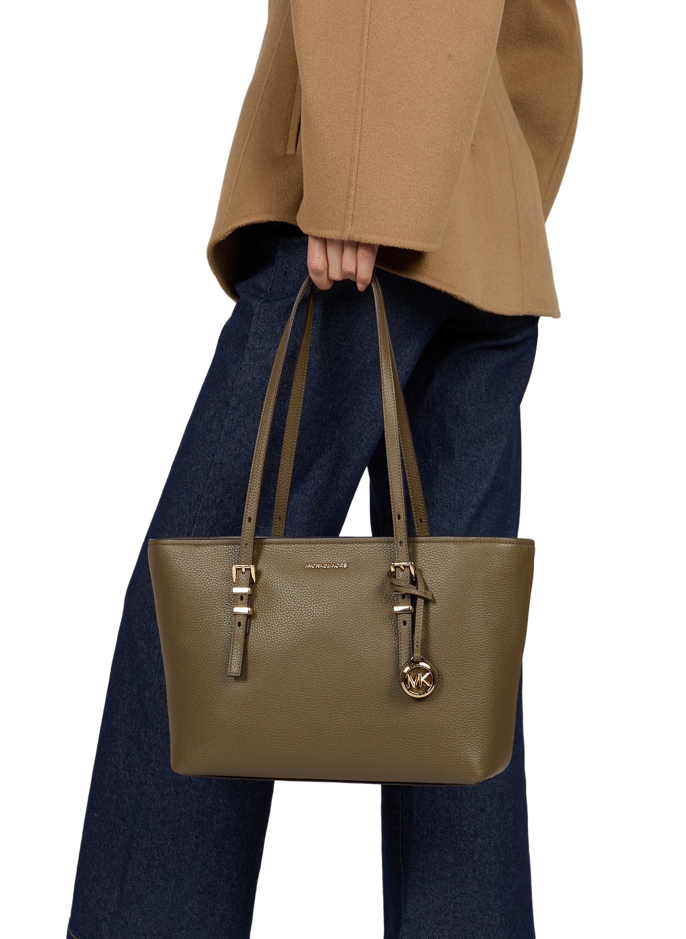 Quinn leather tote bag MICHAEL KORS Brown