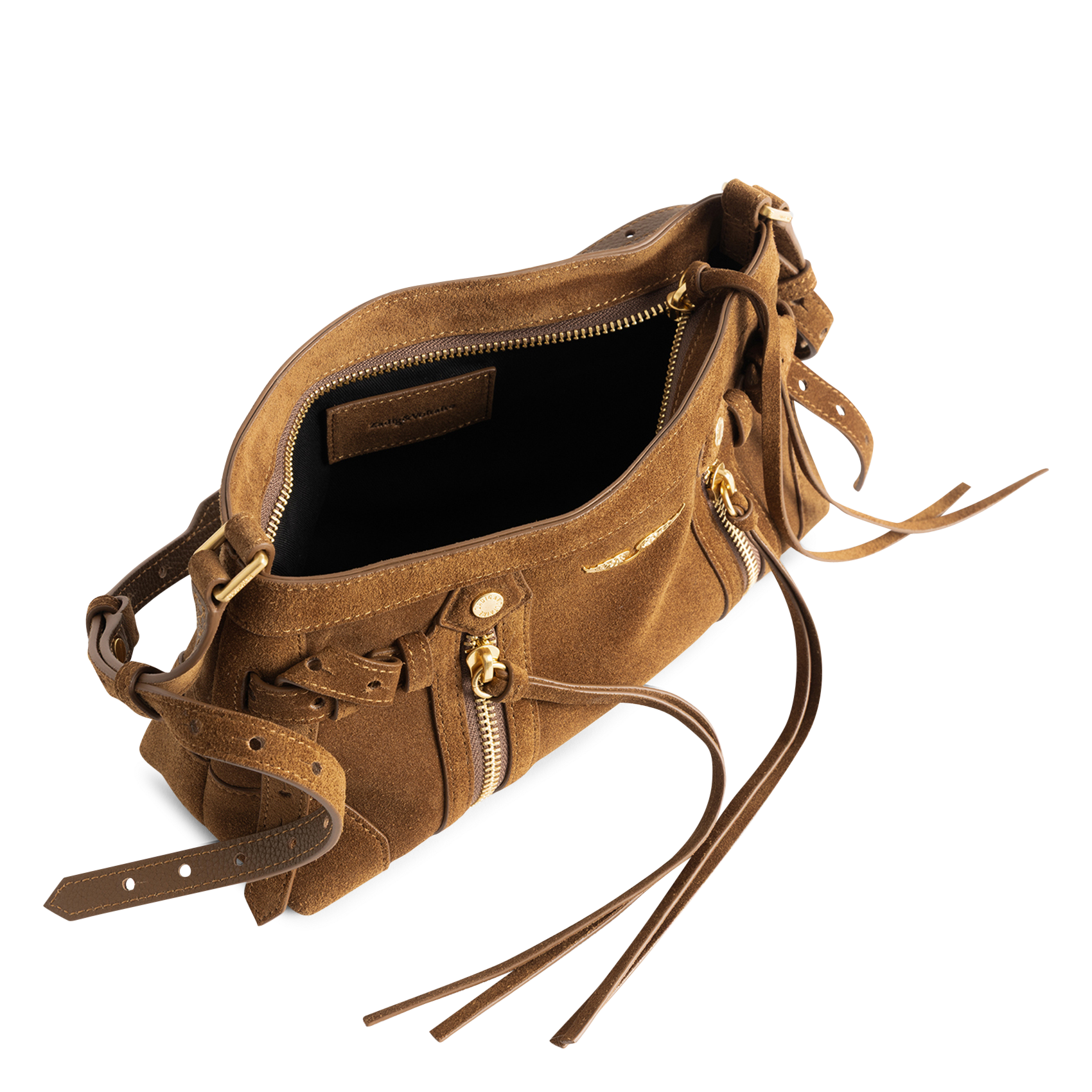 Schoudertas van baby madison leer ZADIG&VOLTAIRE Bruin