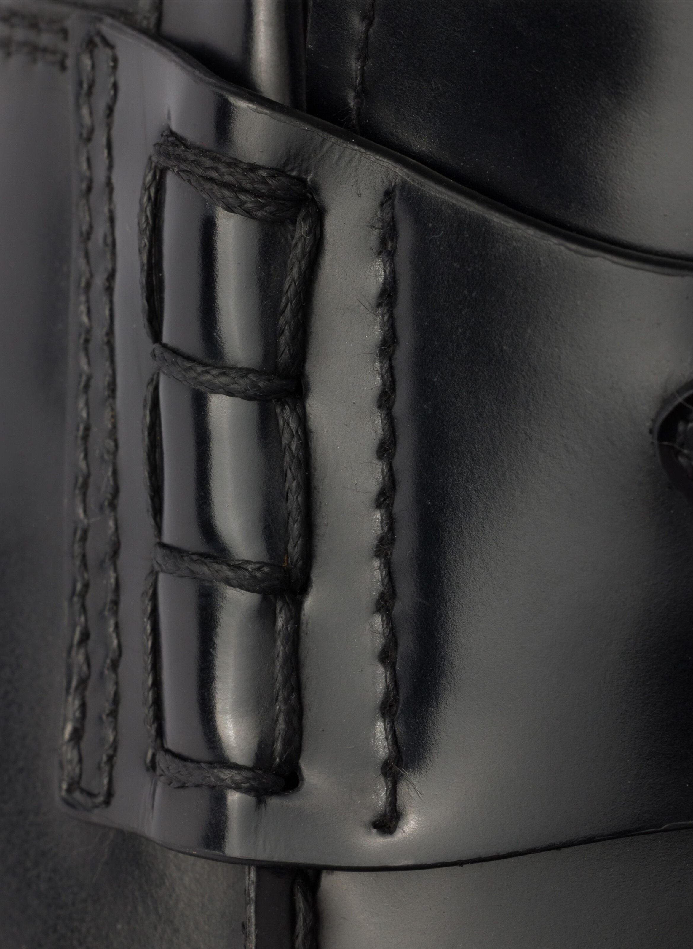 Mocassins en cuir brossé PRADA Noir