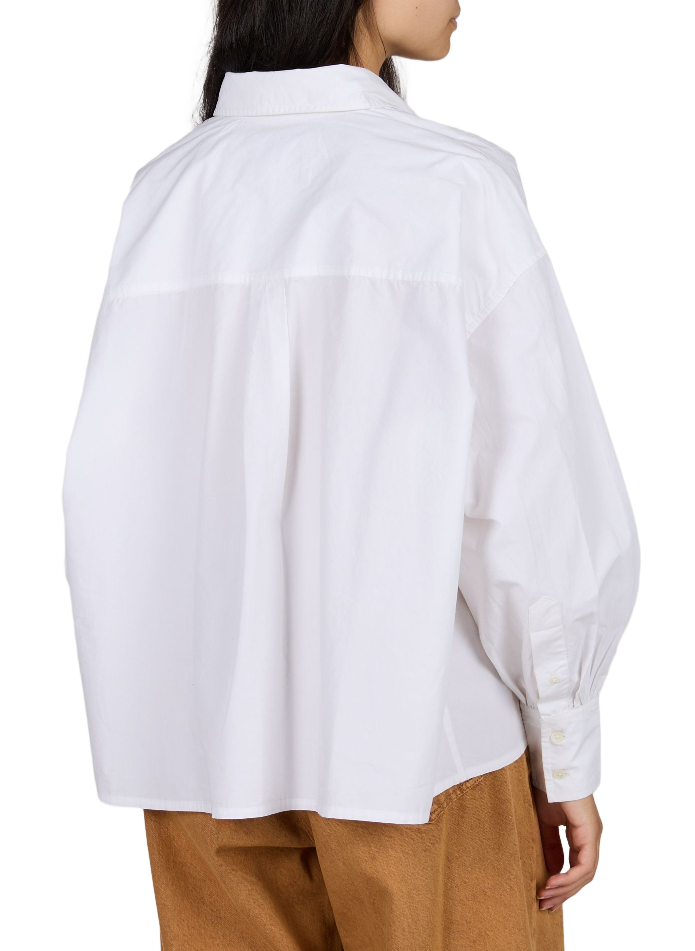 Oversize Hemd KELIA P1727 aus Baumwolle BELLEROSE Weiss