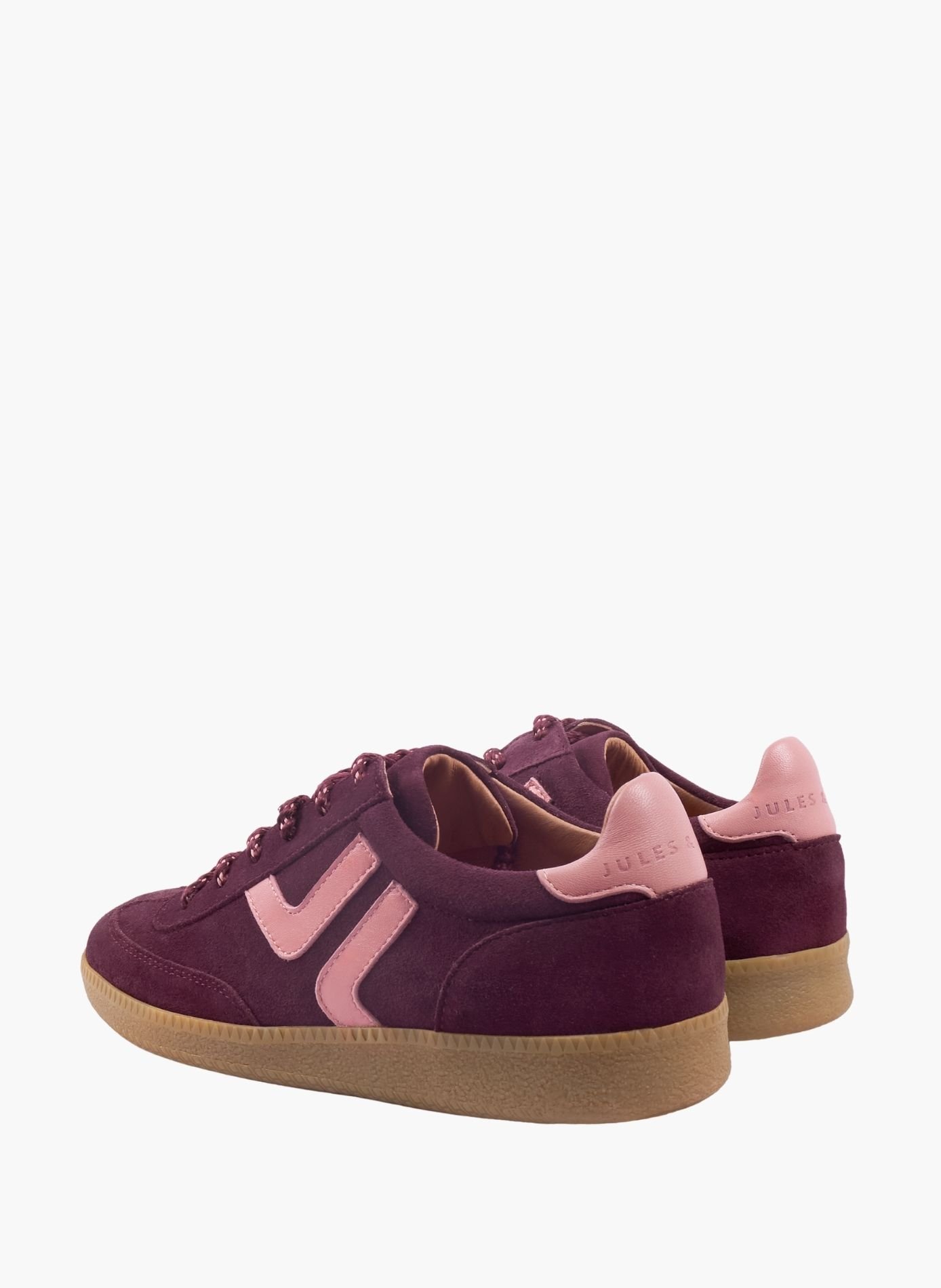 Baskets ninon cuir JULES & JENN Rouge