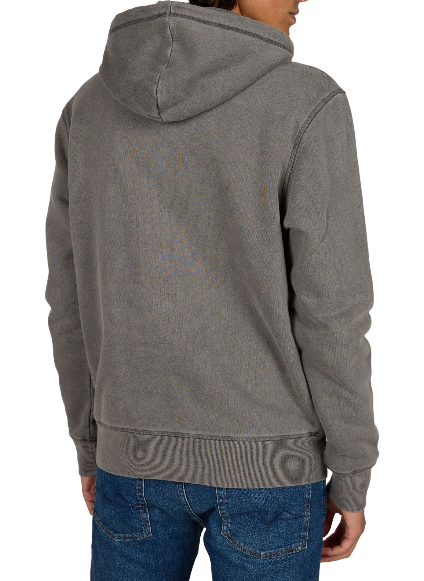 Sweat à capuche en coton SCHOTT Gris