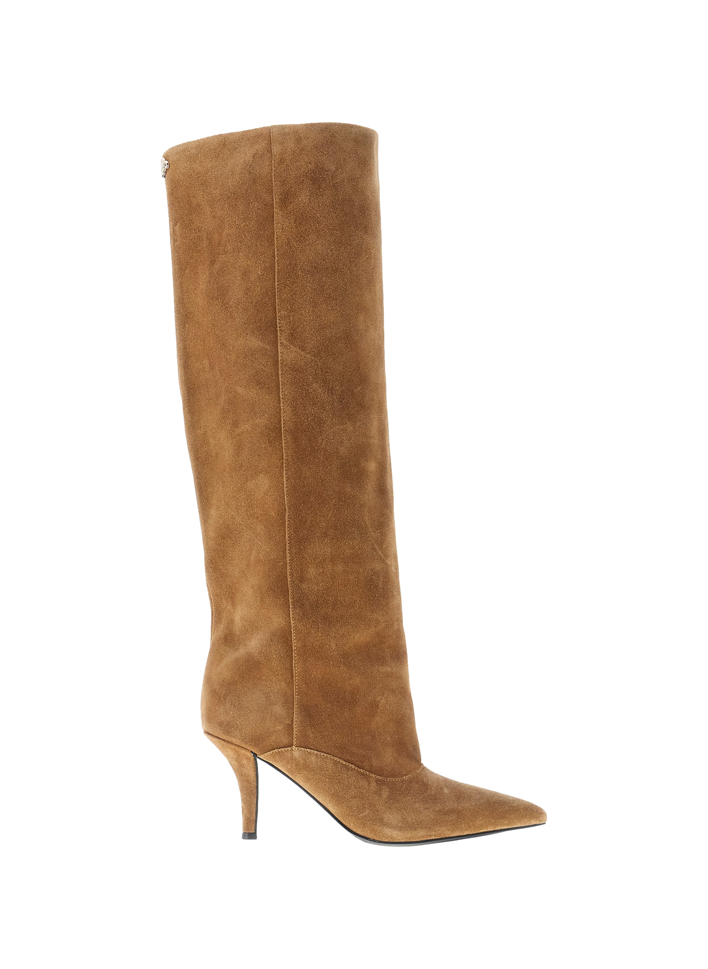 Zip-up suede leather boots GUESS Brown