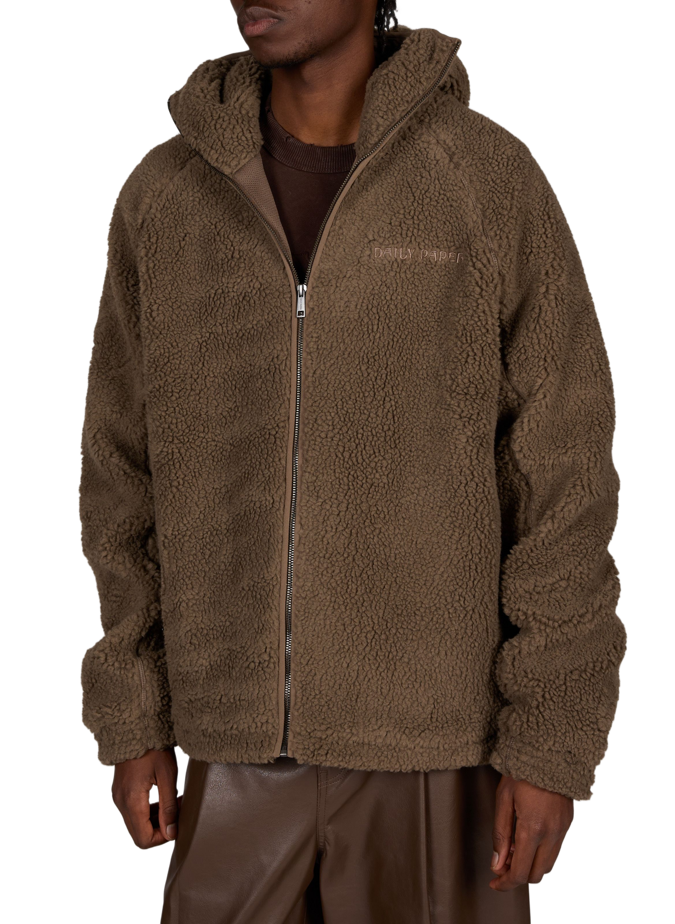 Plain zip-up fleece jacket DAILY PAPER Grey