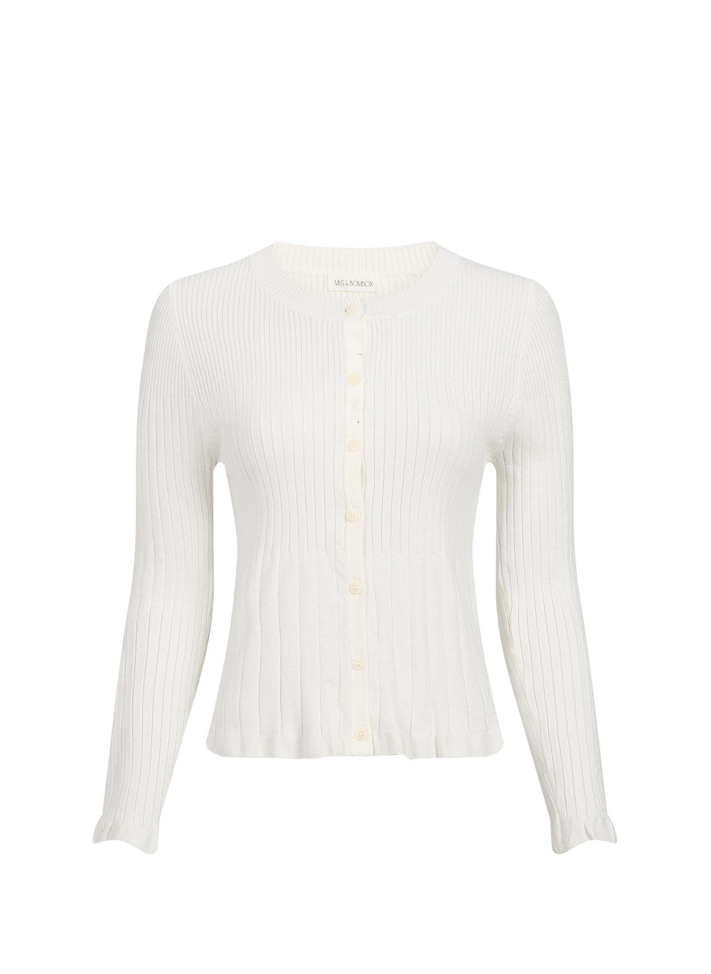 Fitted ETERNA cardigan MUS & BOMBON White