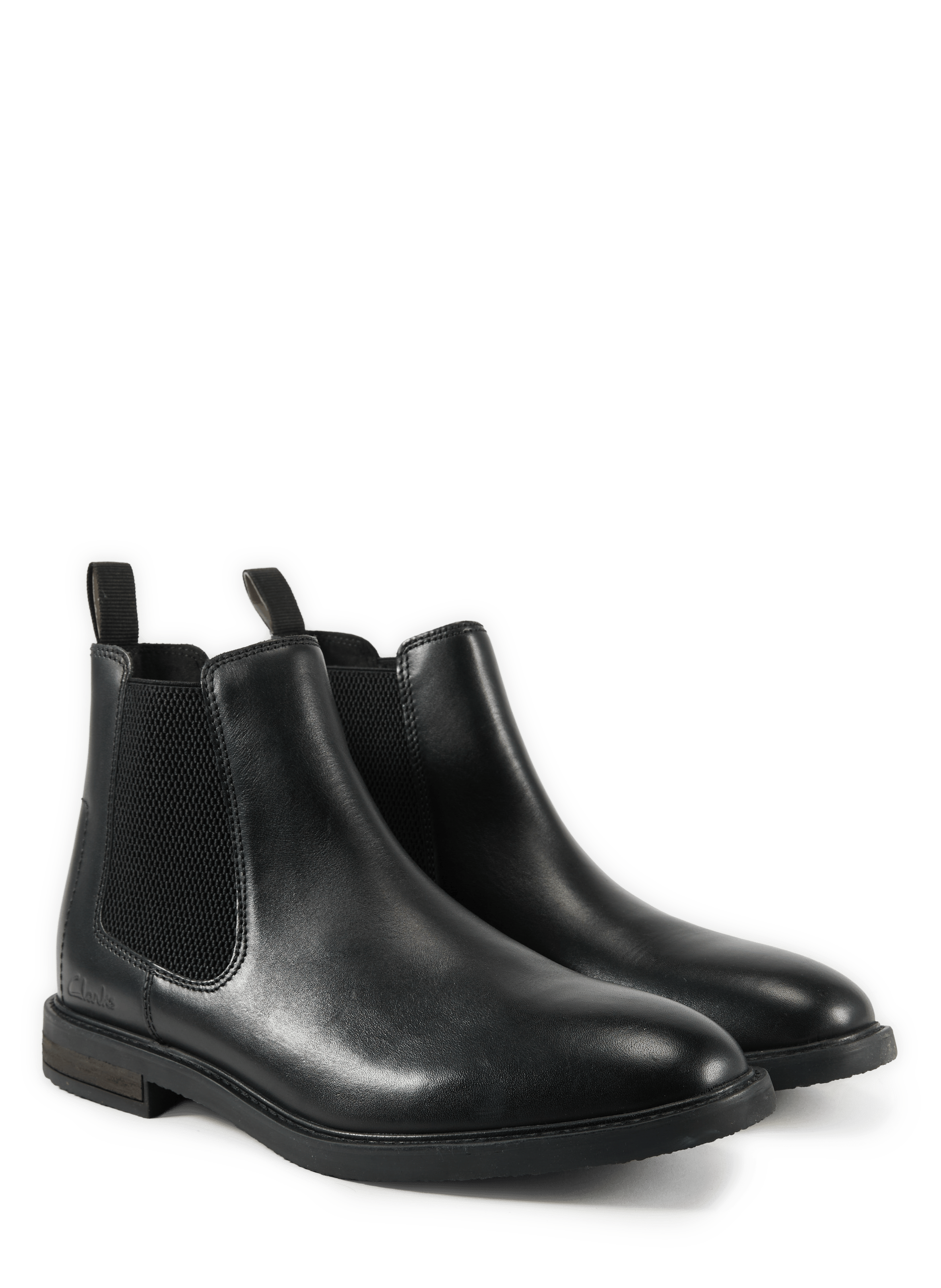 Leather ankle boots CLARKS Black