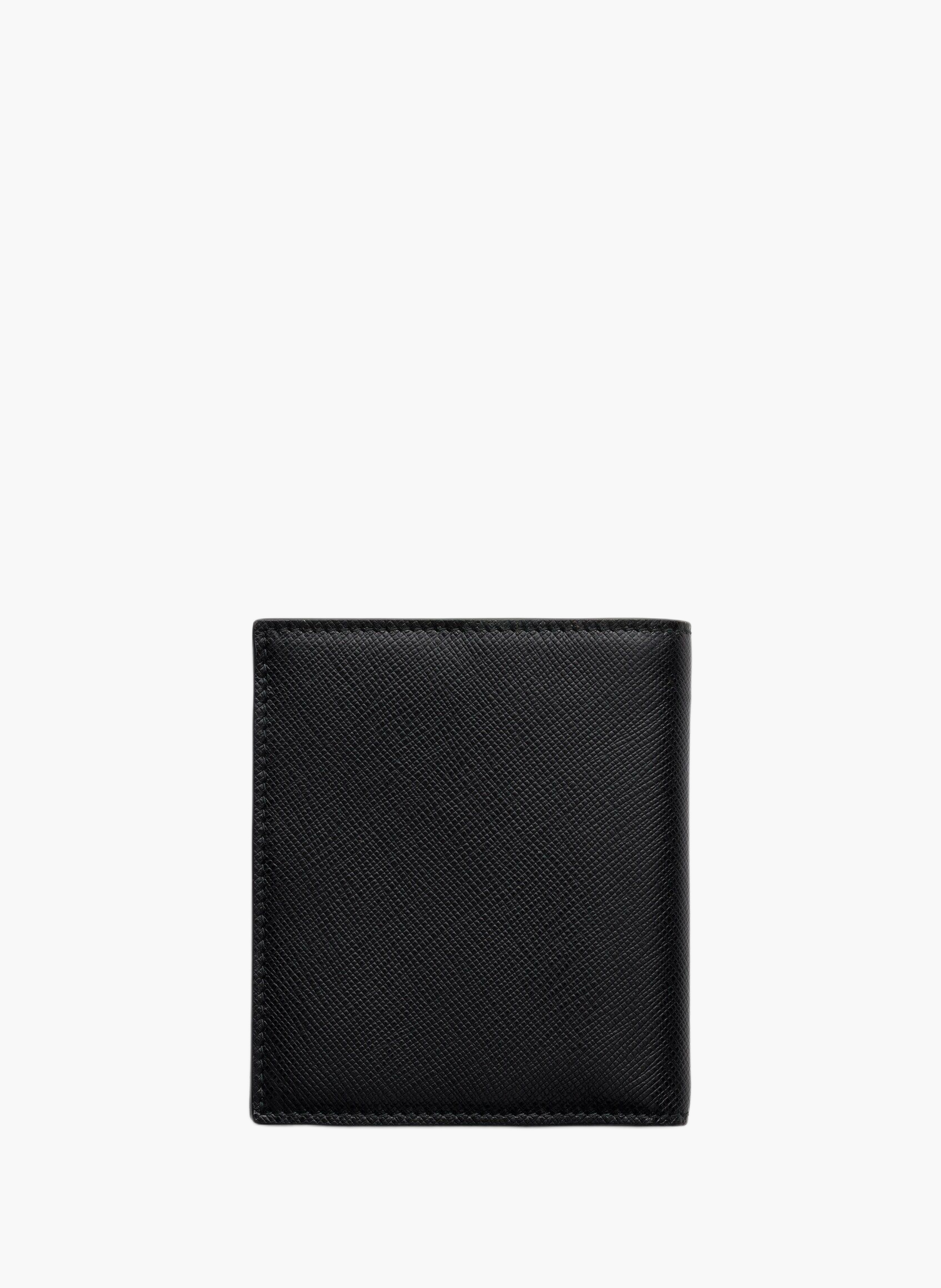 Portefeuille en cuir saffiano PRADA Noir