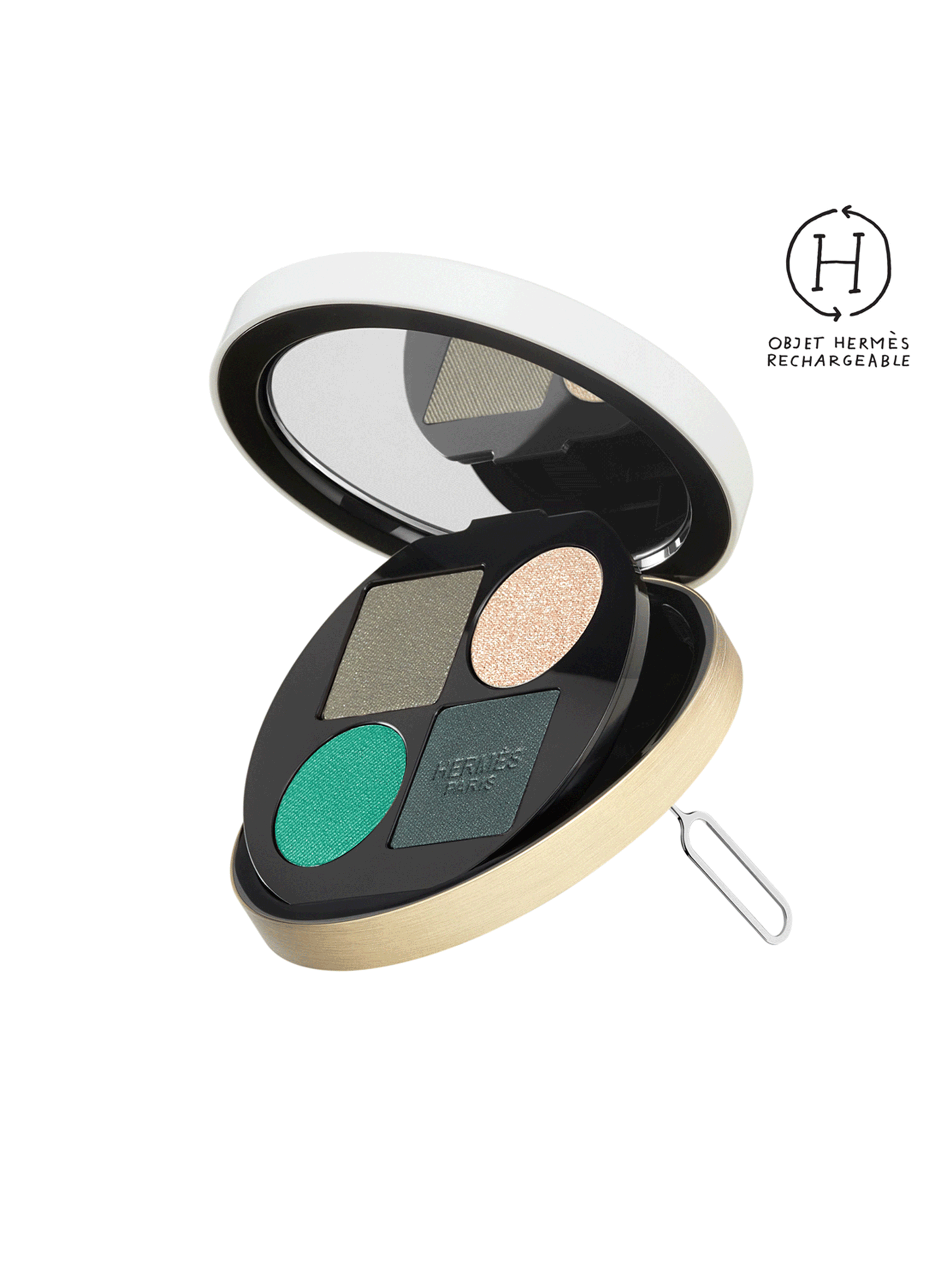 Ombres d?Hermès quad eyeshadow palette, Ombres Végétales HERMÈS Ombres végétales