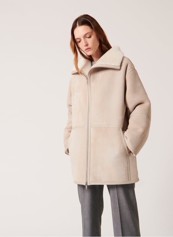 Manteau ecru ample - maya Blanc by ZAPA ZAPA Manteau ecru ample - maya Blanc
