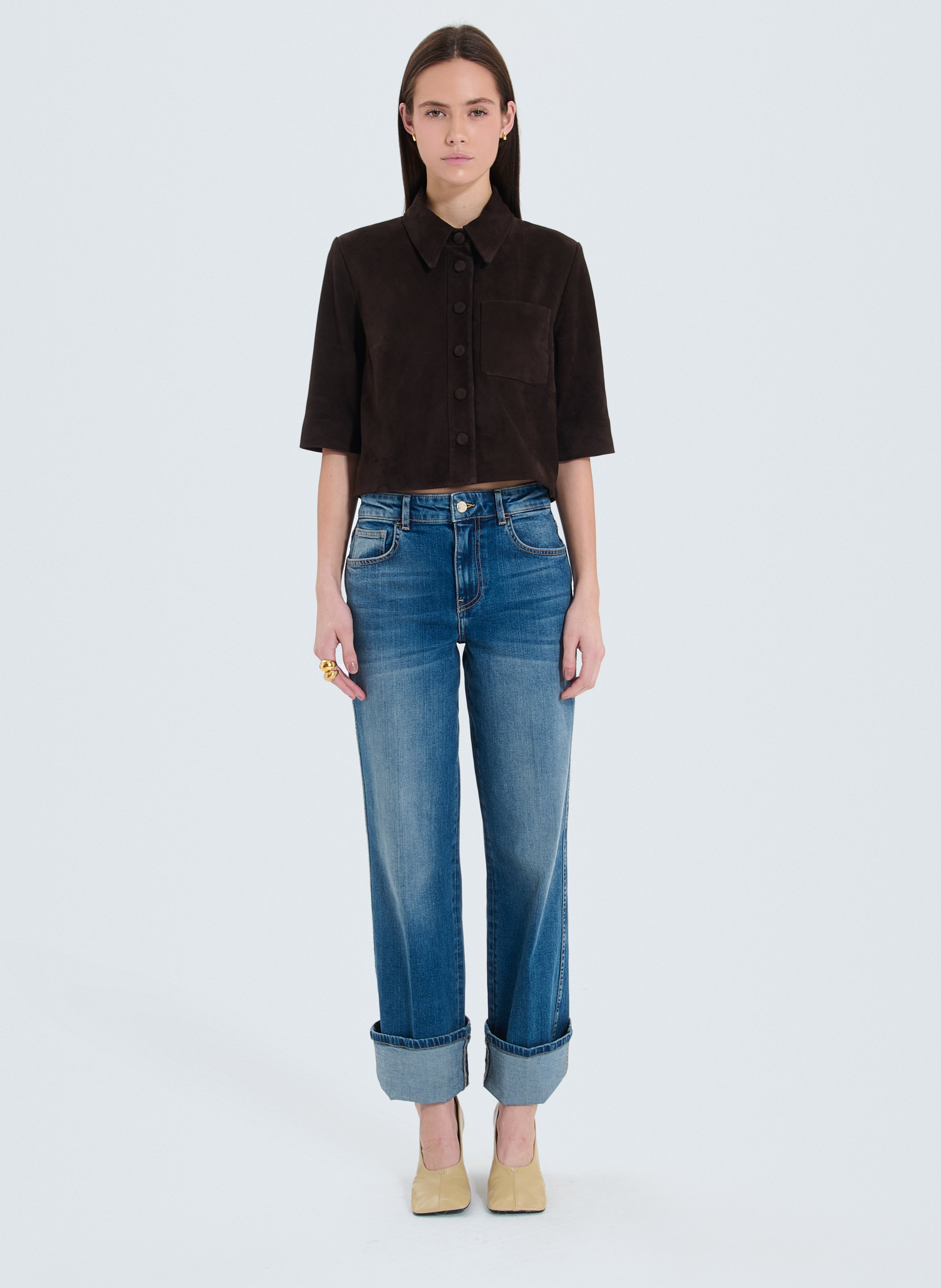 Chemise  celina ZAPA Marron