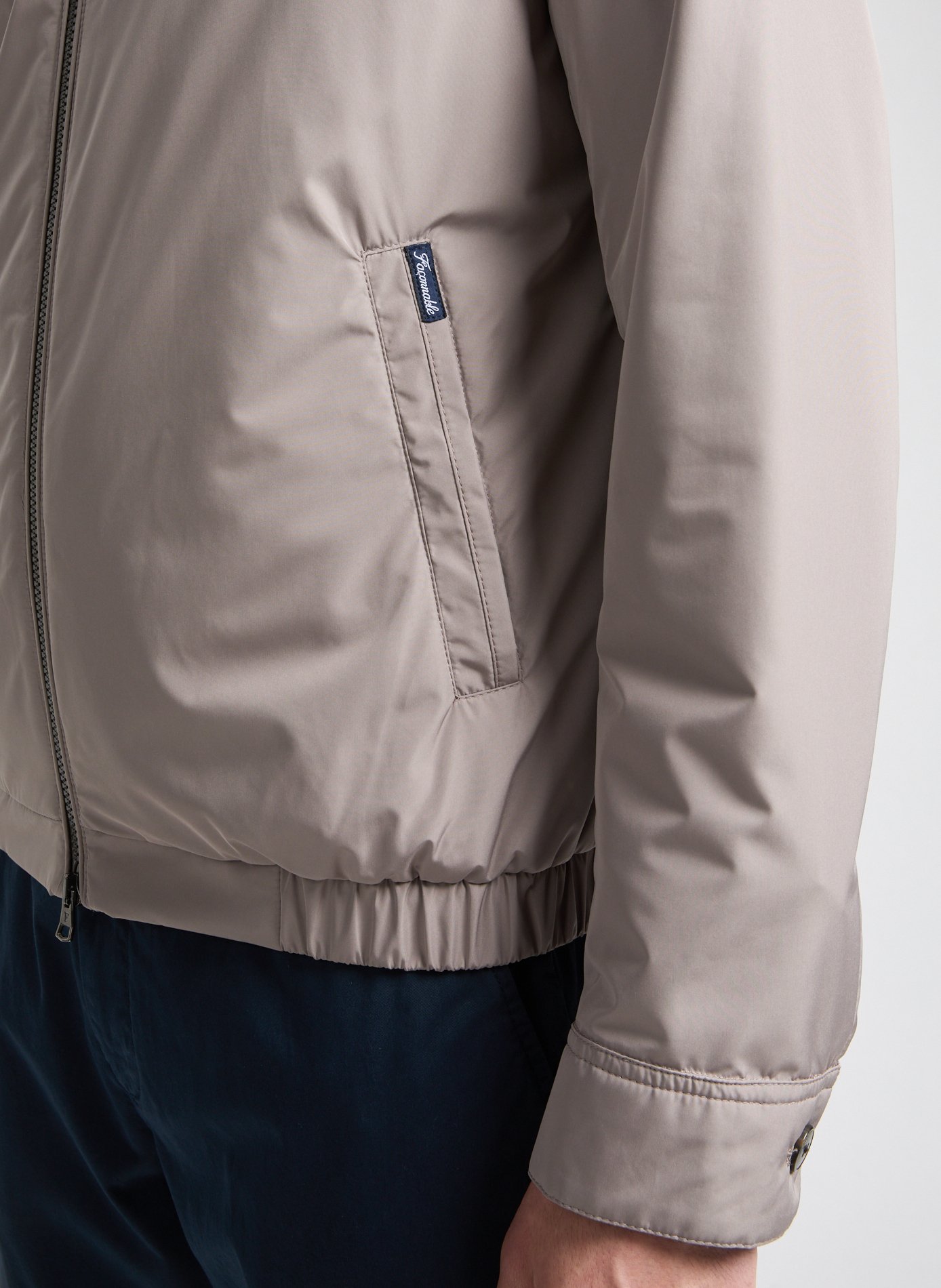 Veste courte à col montant FACONNABLE Beige