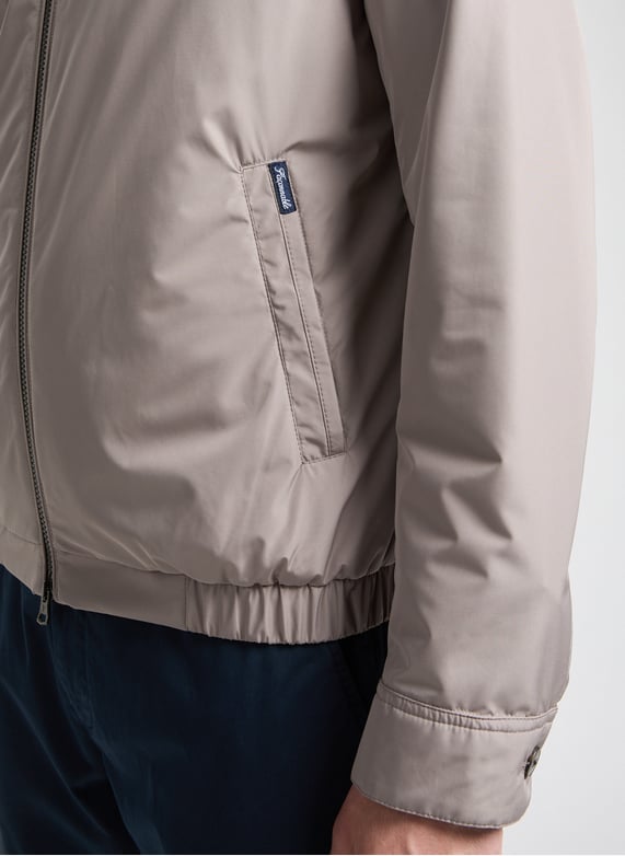 Veste courte à col montant | Beige by FACONNABLE Veste courte à col montant Beige