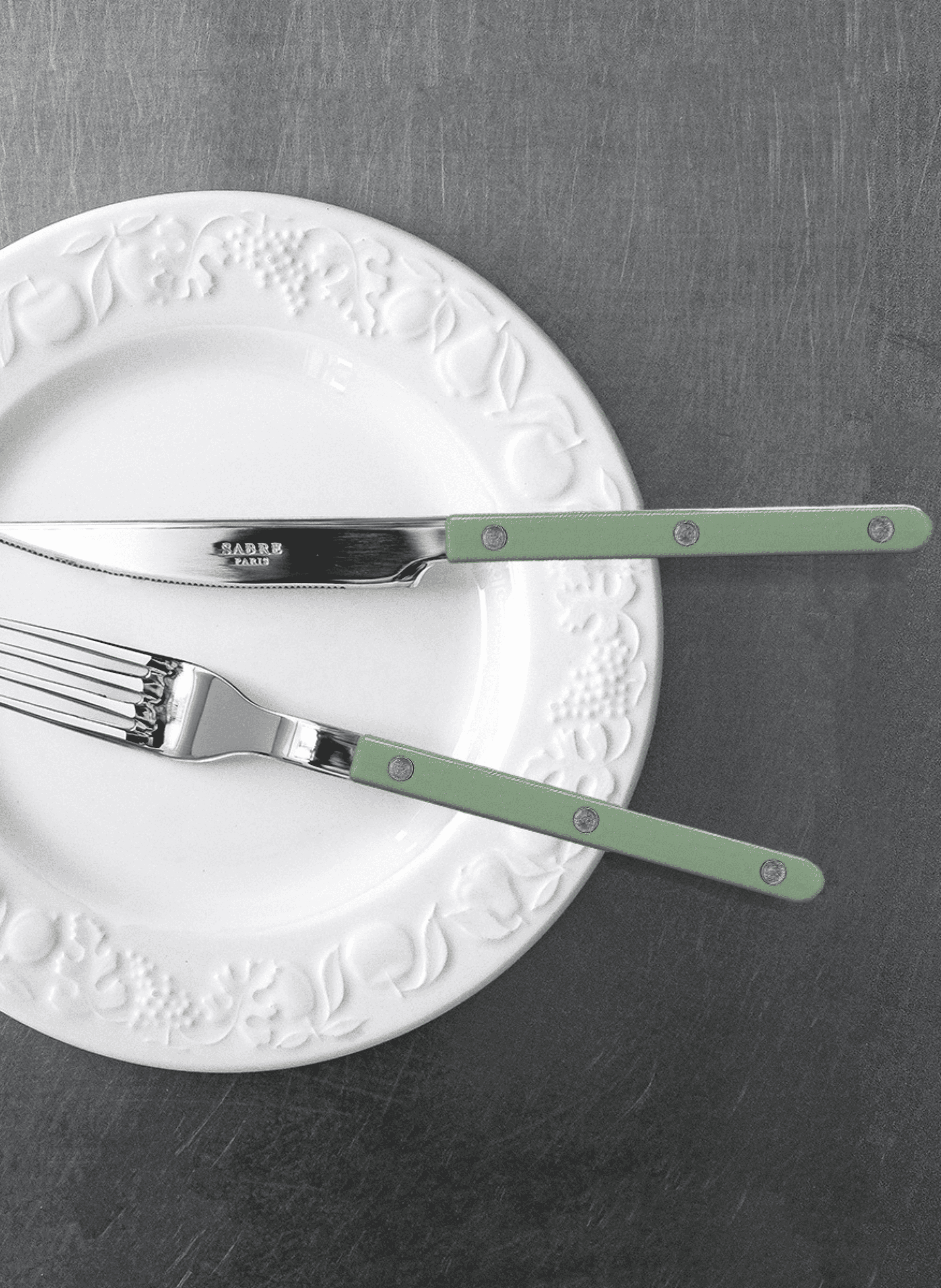 Couteau de table, bistrot SABRE PARIS Vert