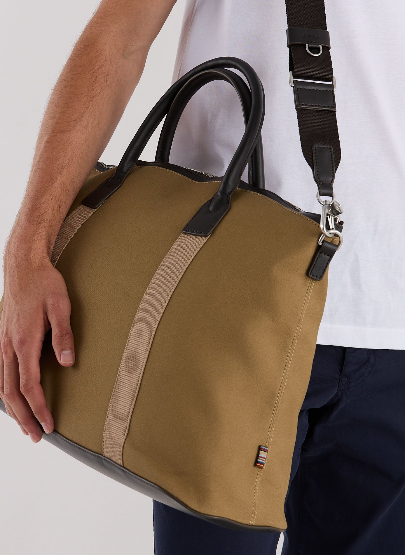 Sac de week-end en coton  PAUL SMITH Marron