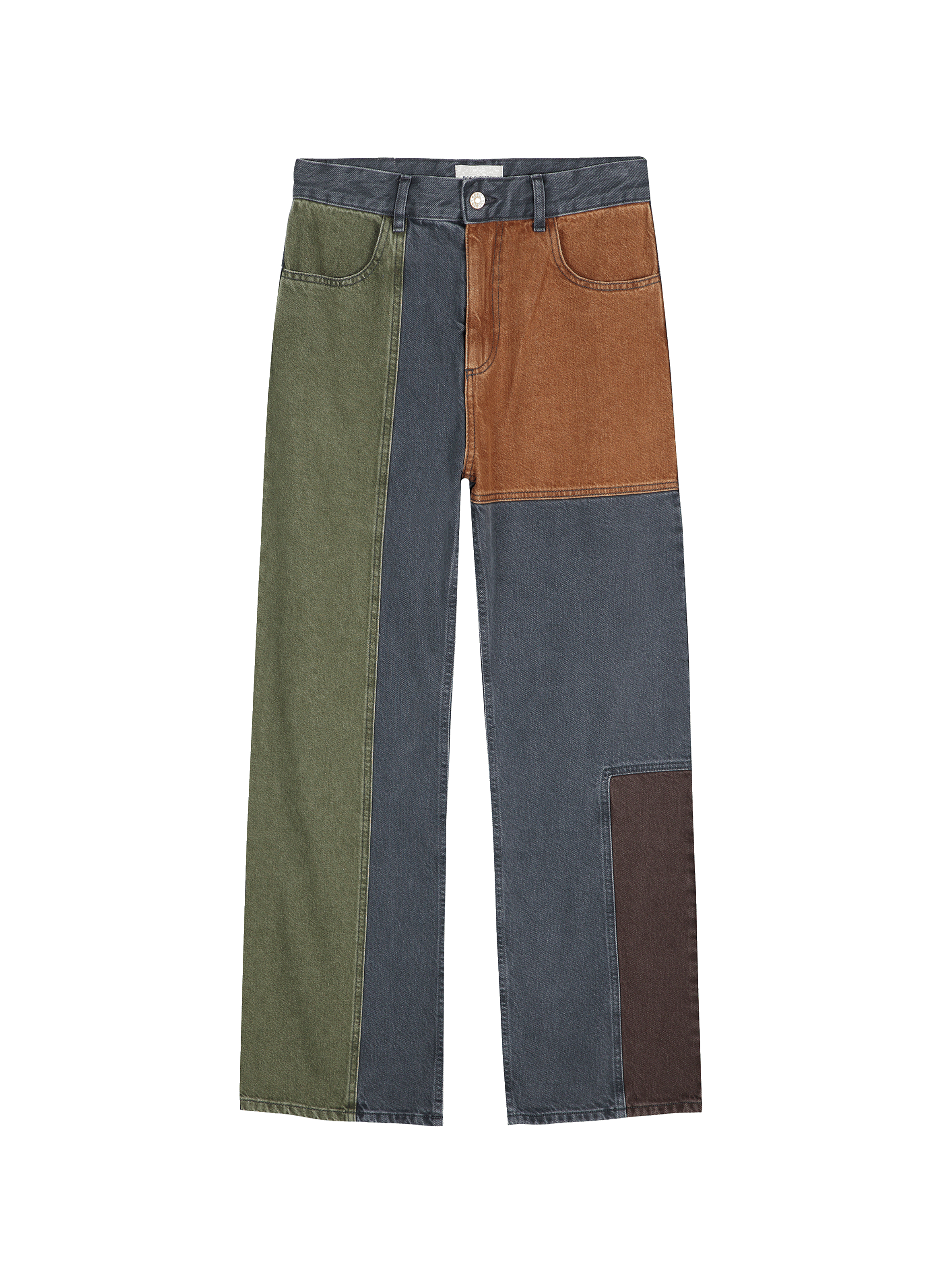 Pantalon effet patchwork en coton BOBO CHOSES Multicolore
