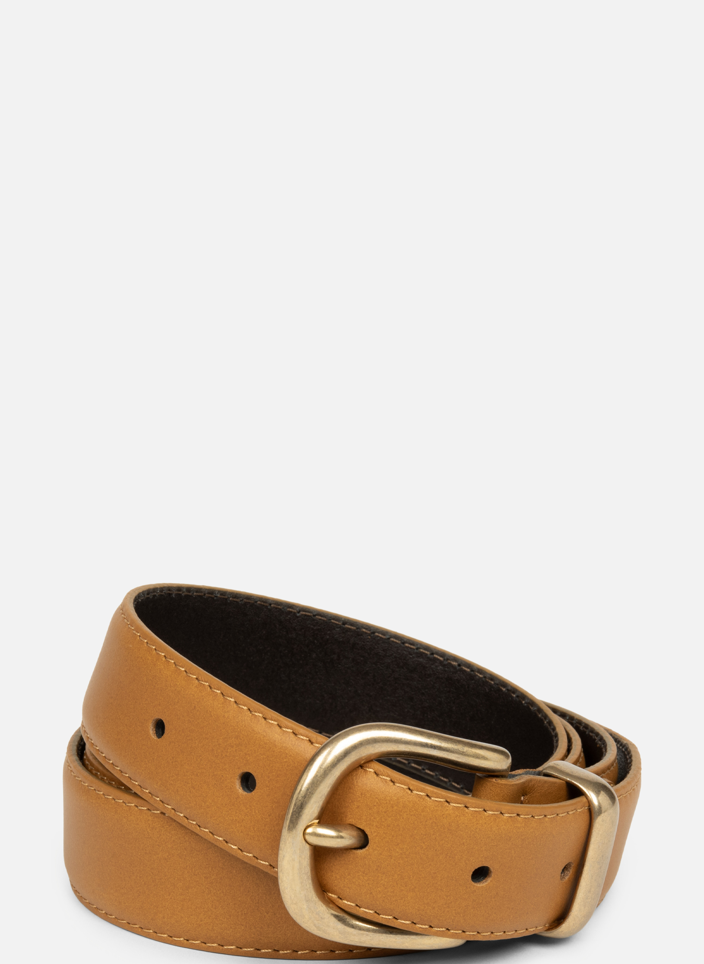 Belt - Ceinture Cuir Lisse Femme LANCASTER Brown