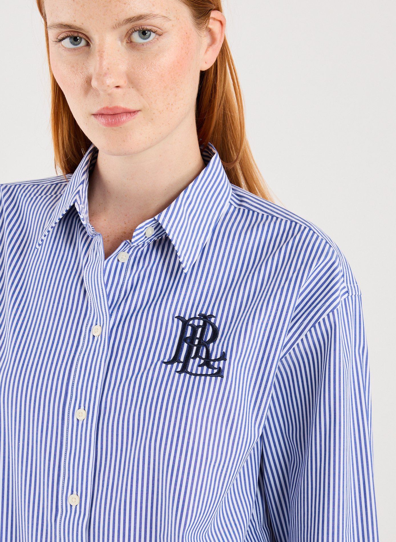 Striped cotton Shirt LAUREN Blue