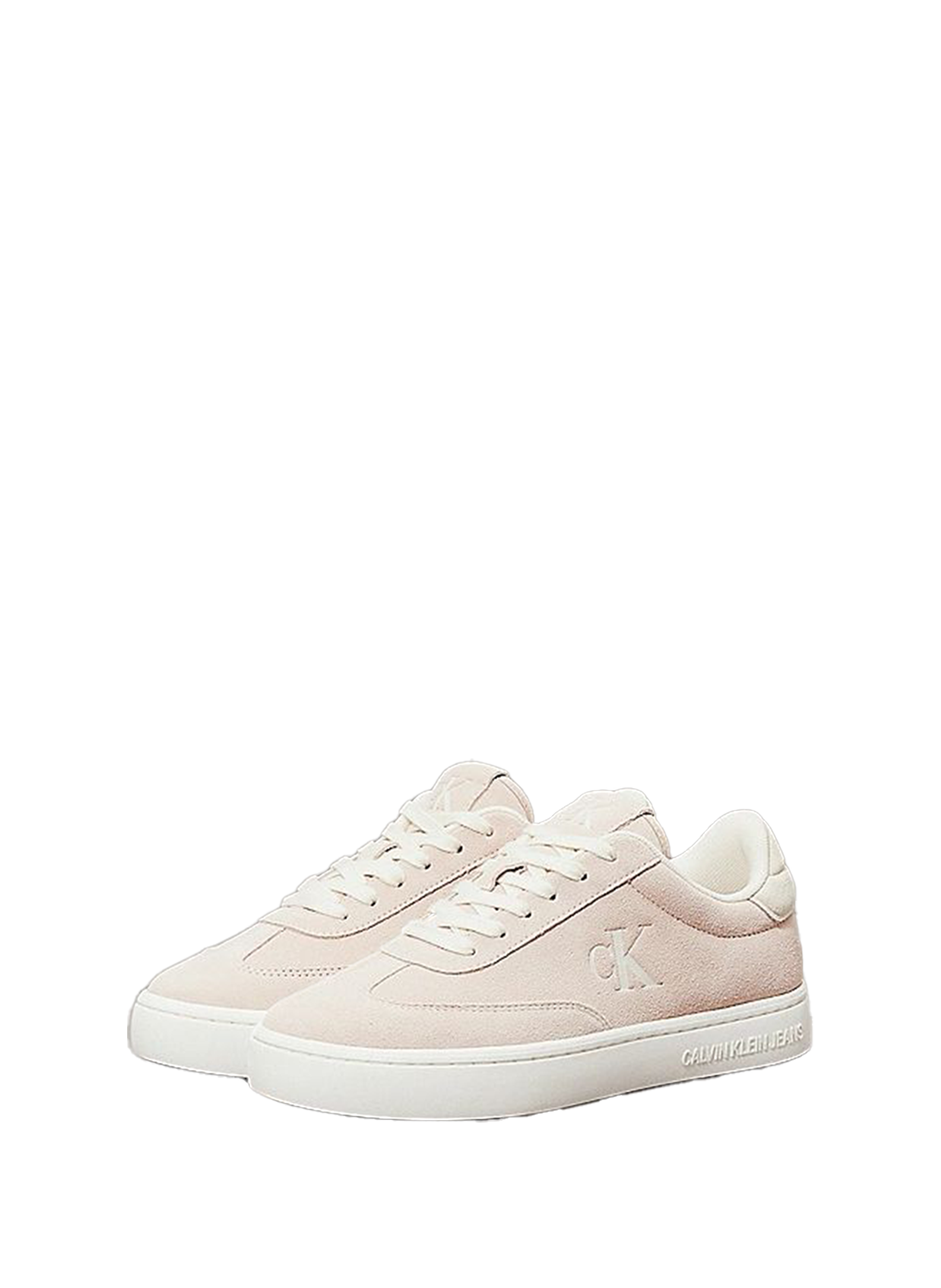 Baskets basses en cuir  CALVIN KLEIN Rose