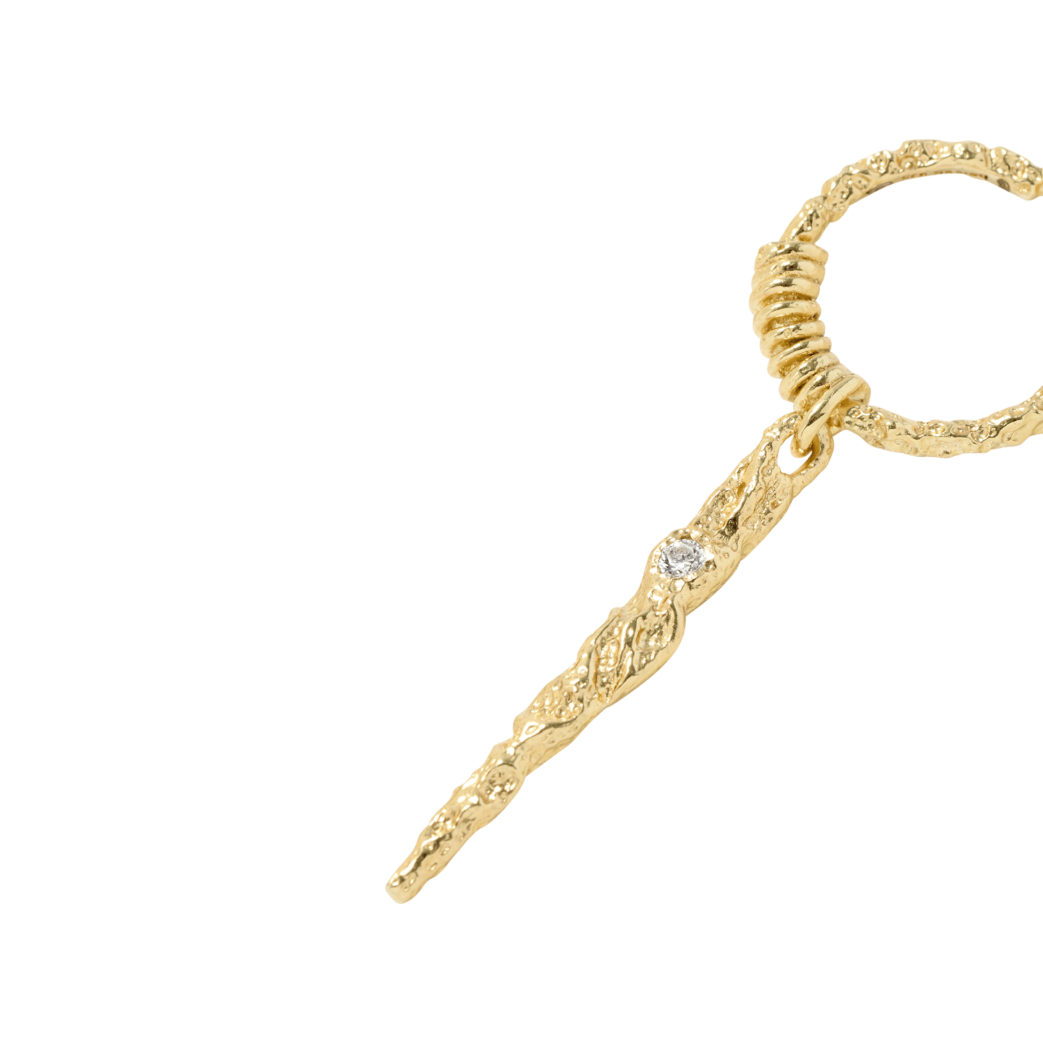 Boucle d'oreille oudi BA&SH Doré