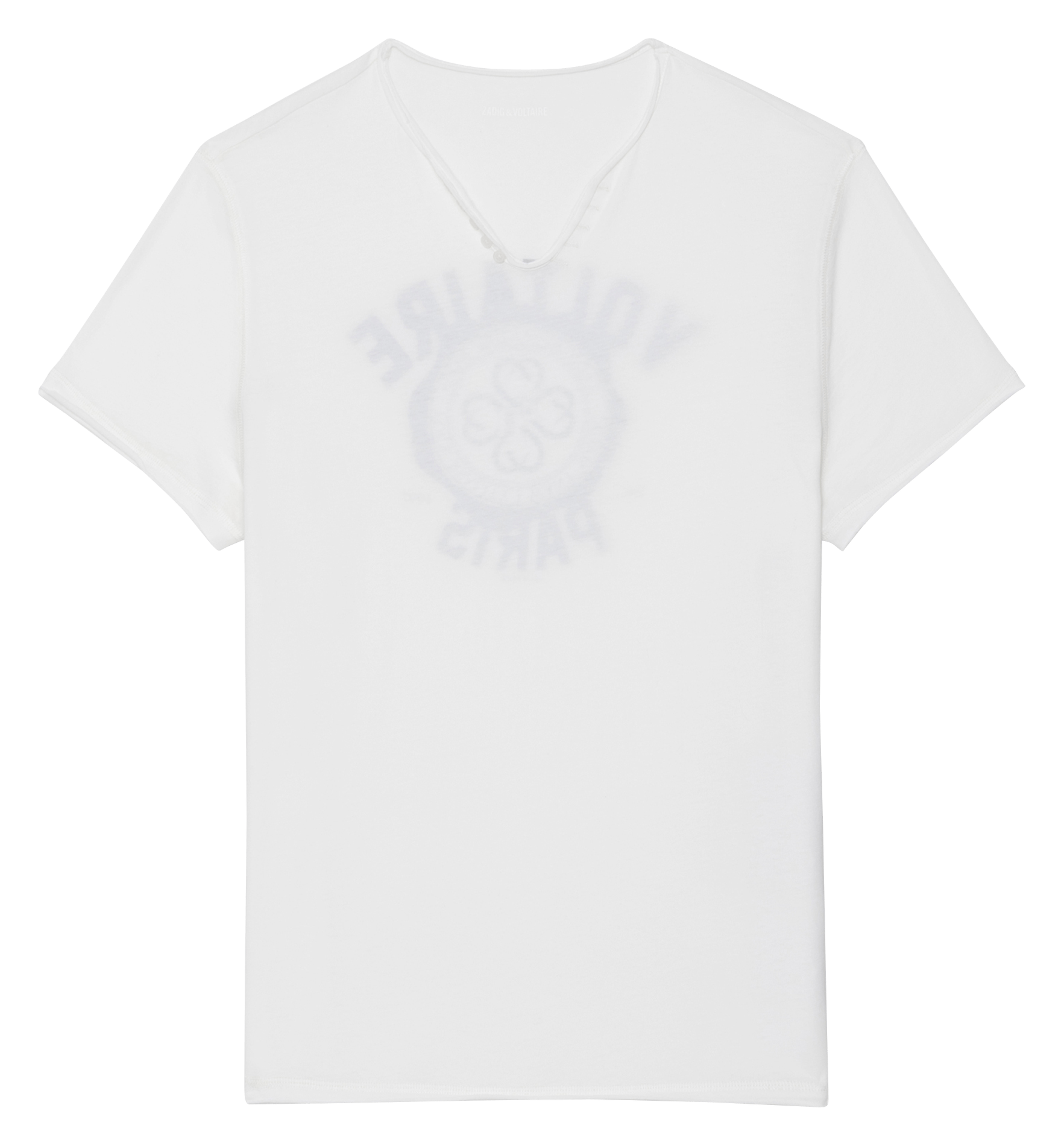 Tee-shirt droit imprimé dos monastir ZADIG&VOLTAIRE Blanc