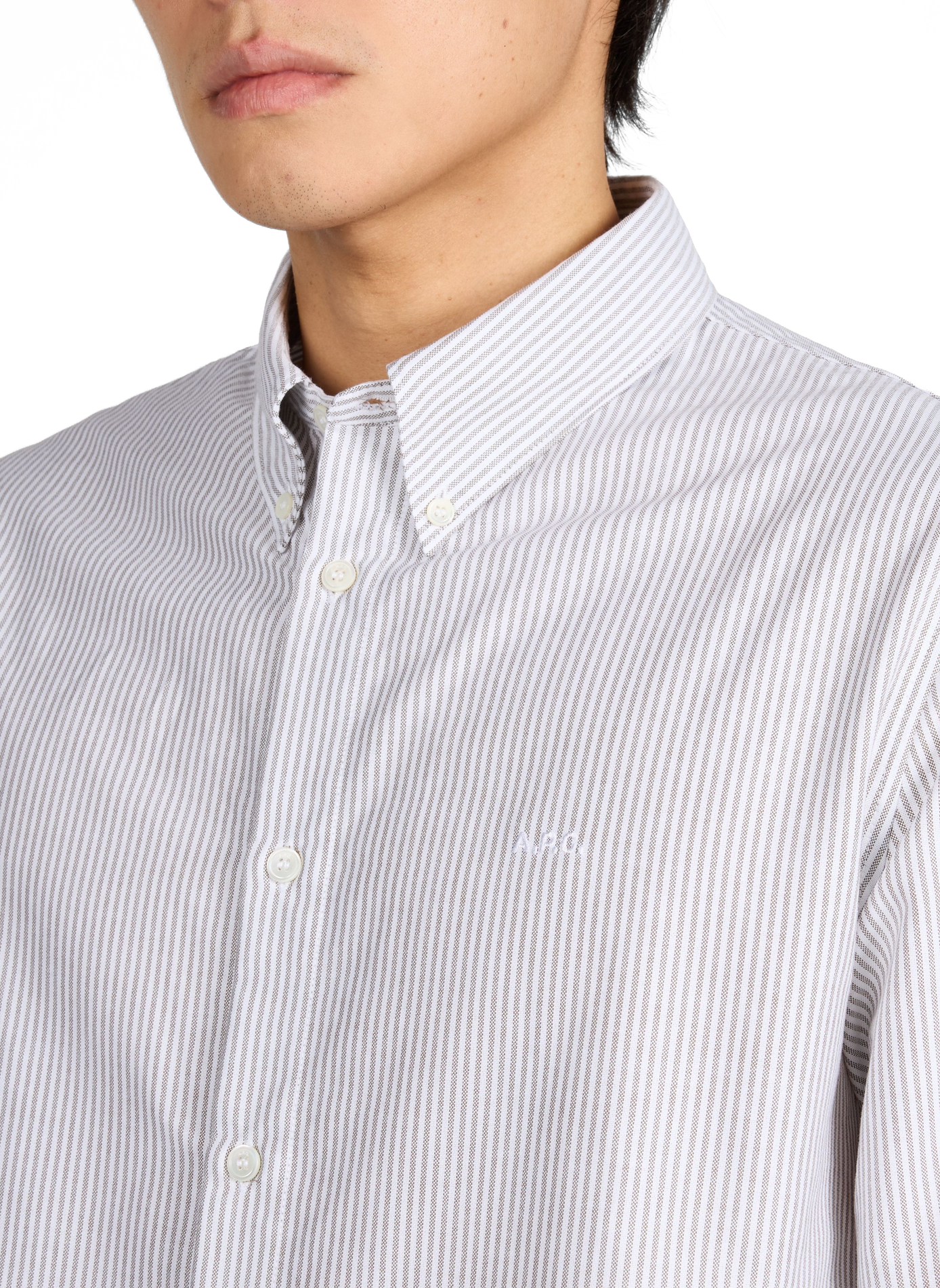 Linen shirt A.P.C. Green