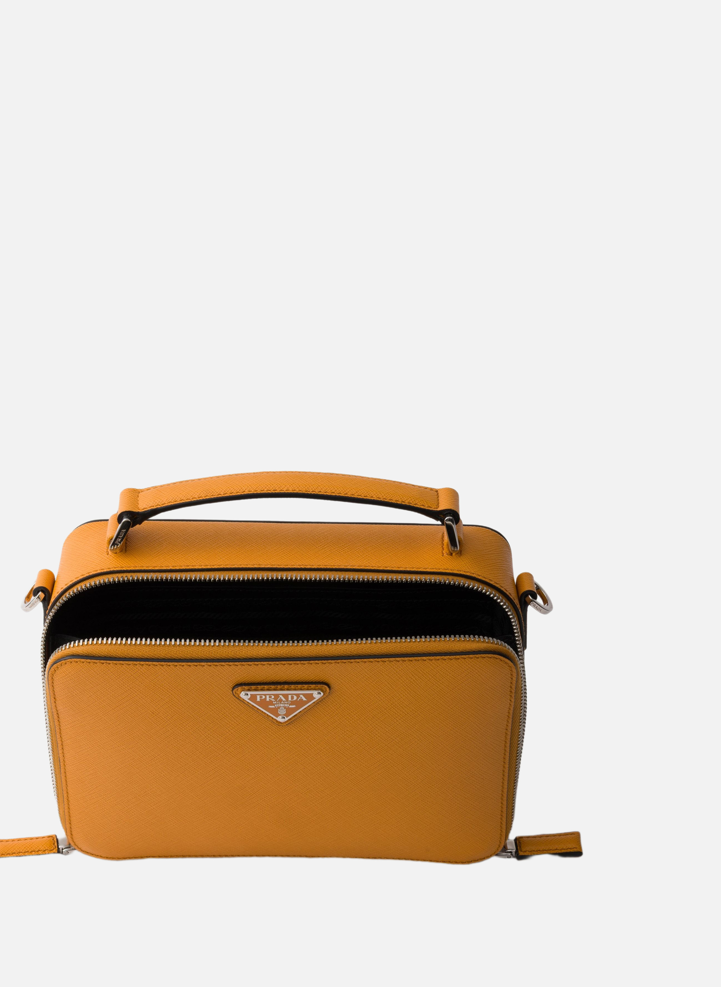 Sac prada brique en cuir saffiano PRADA Orange