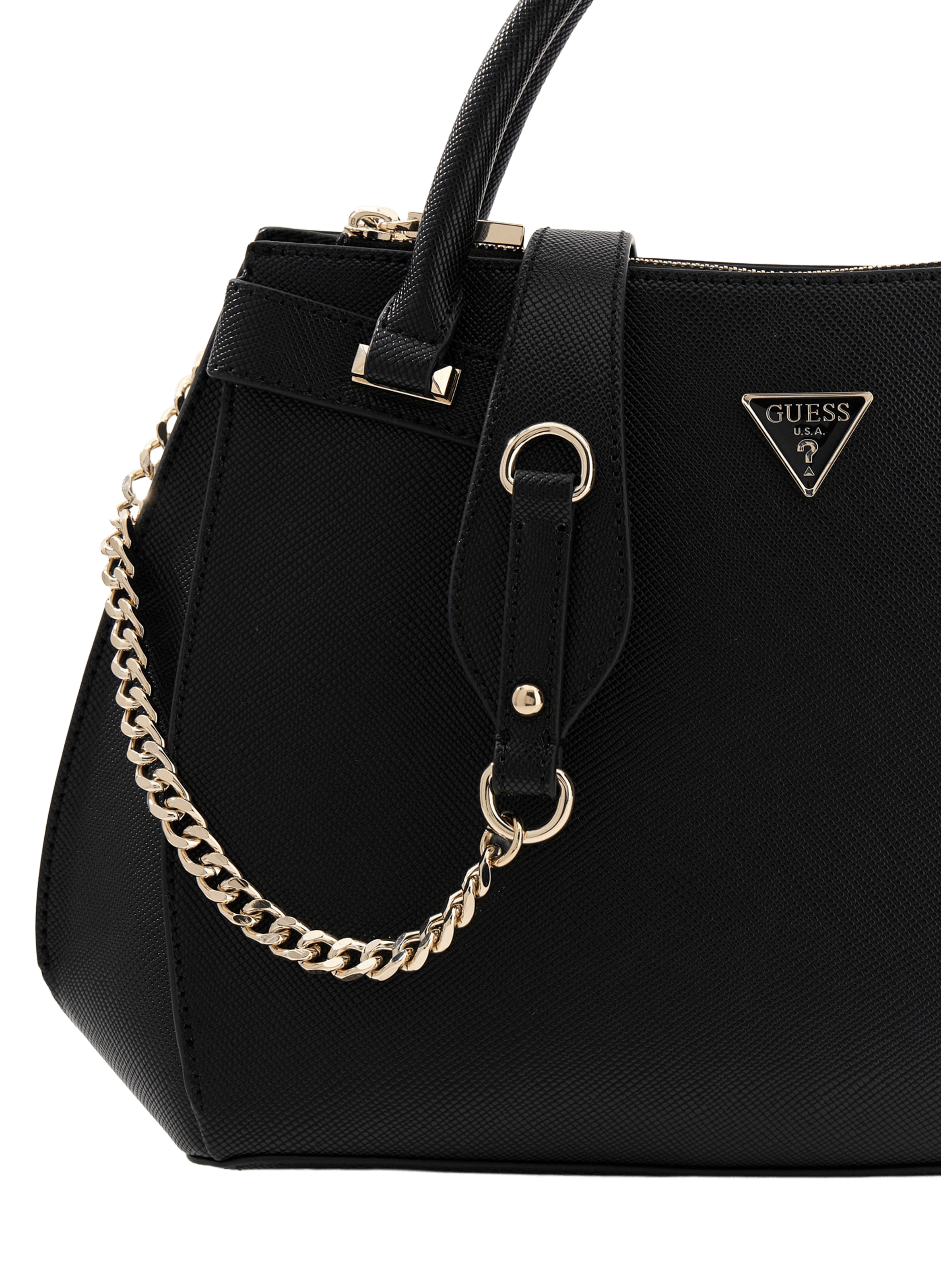 Serenova saffiano handbag GUESS Black
