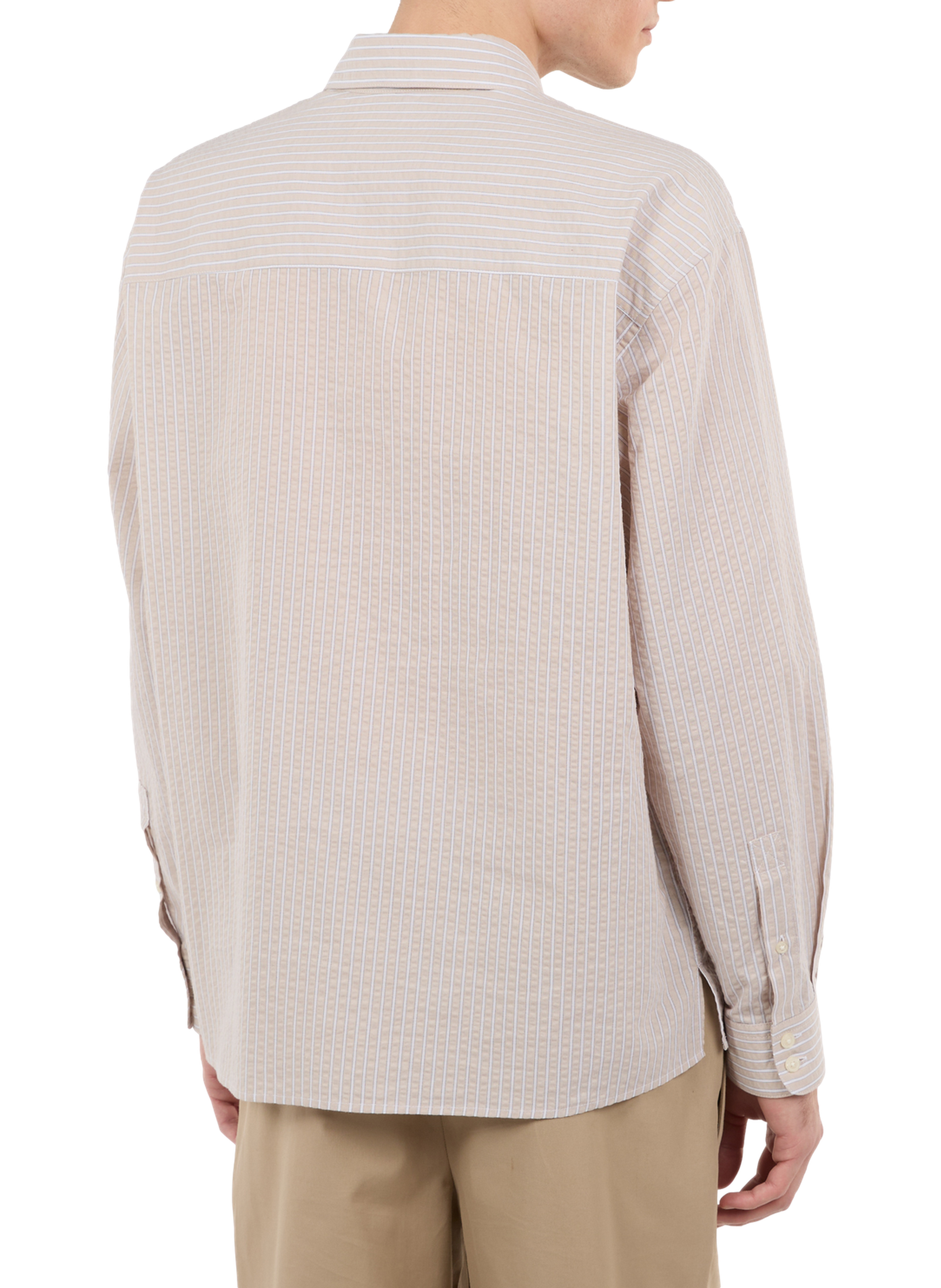 Shirt with classic collar in cotton SAISON 1865 Beige