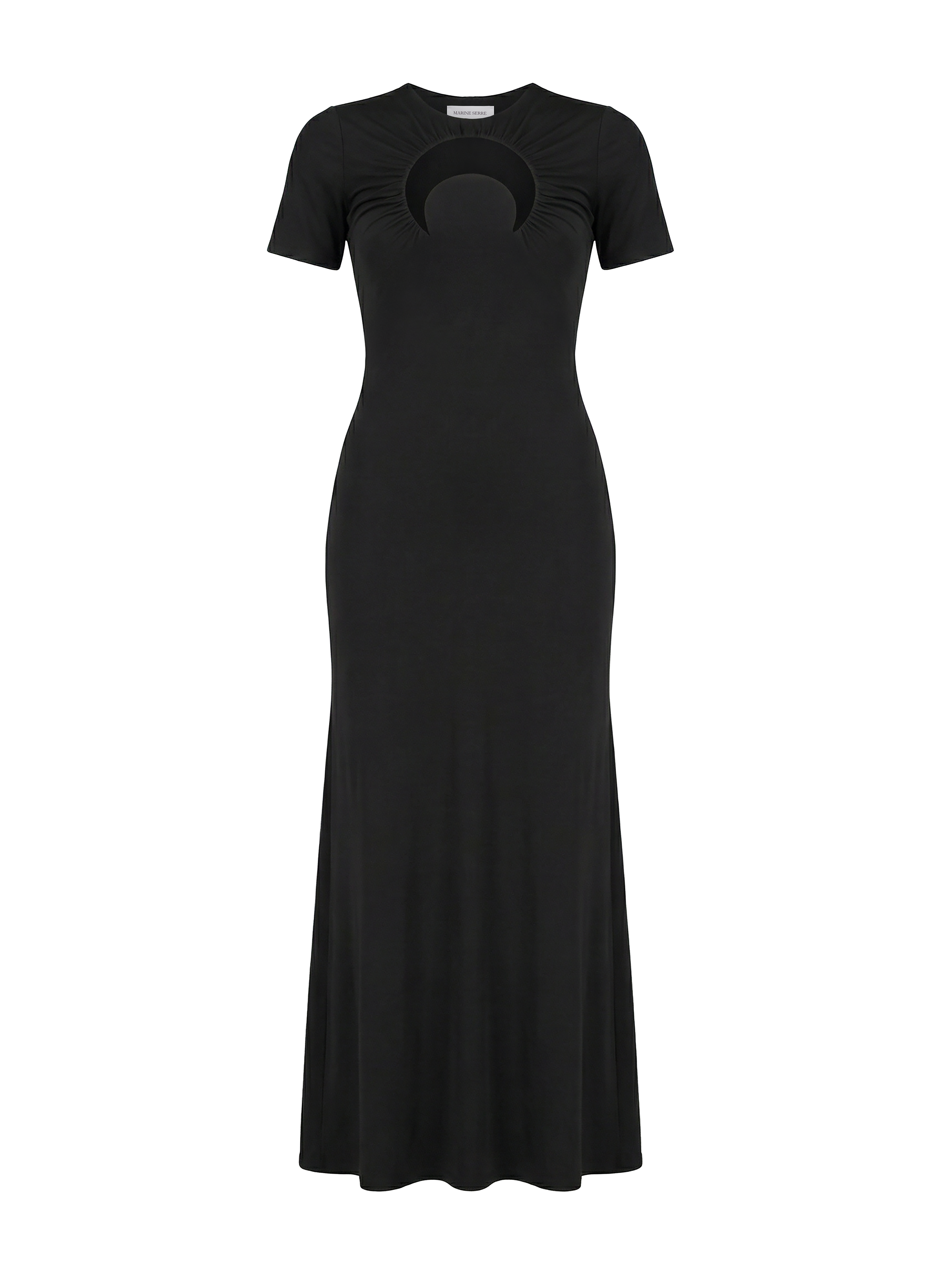Moon gathered long dress MARINE SERRE Pink