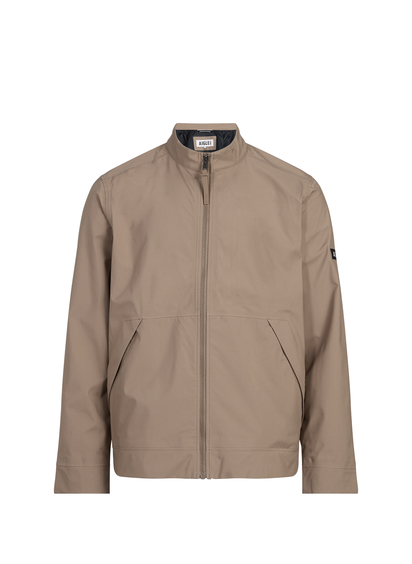 Straight jacket with a slightly raised collar AIGLE Brown