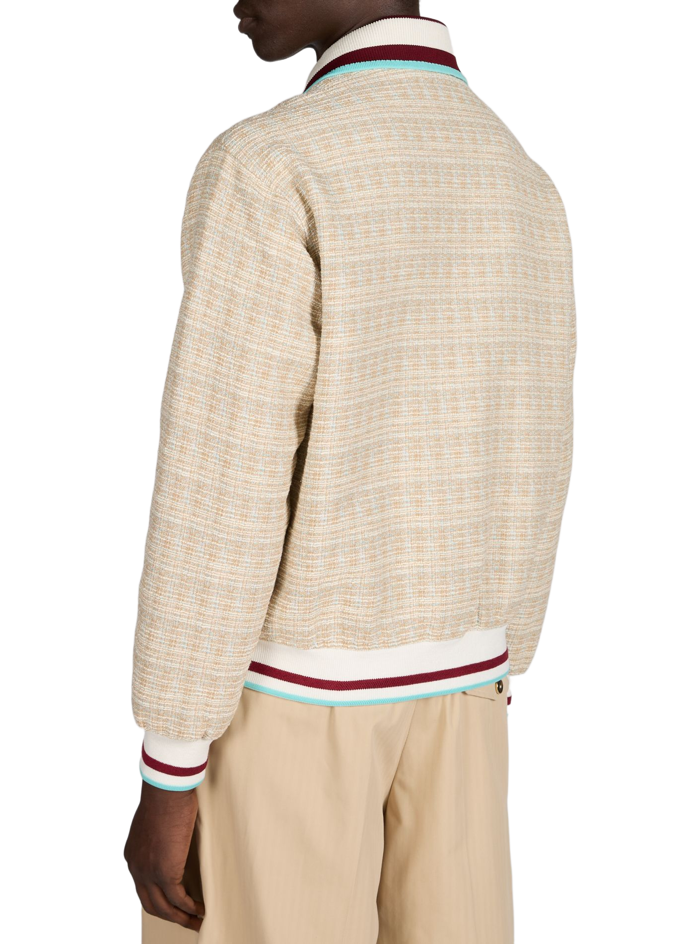 Tweed cotton blend jacket DROLE DE MONSIEUR Beige
