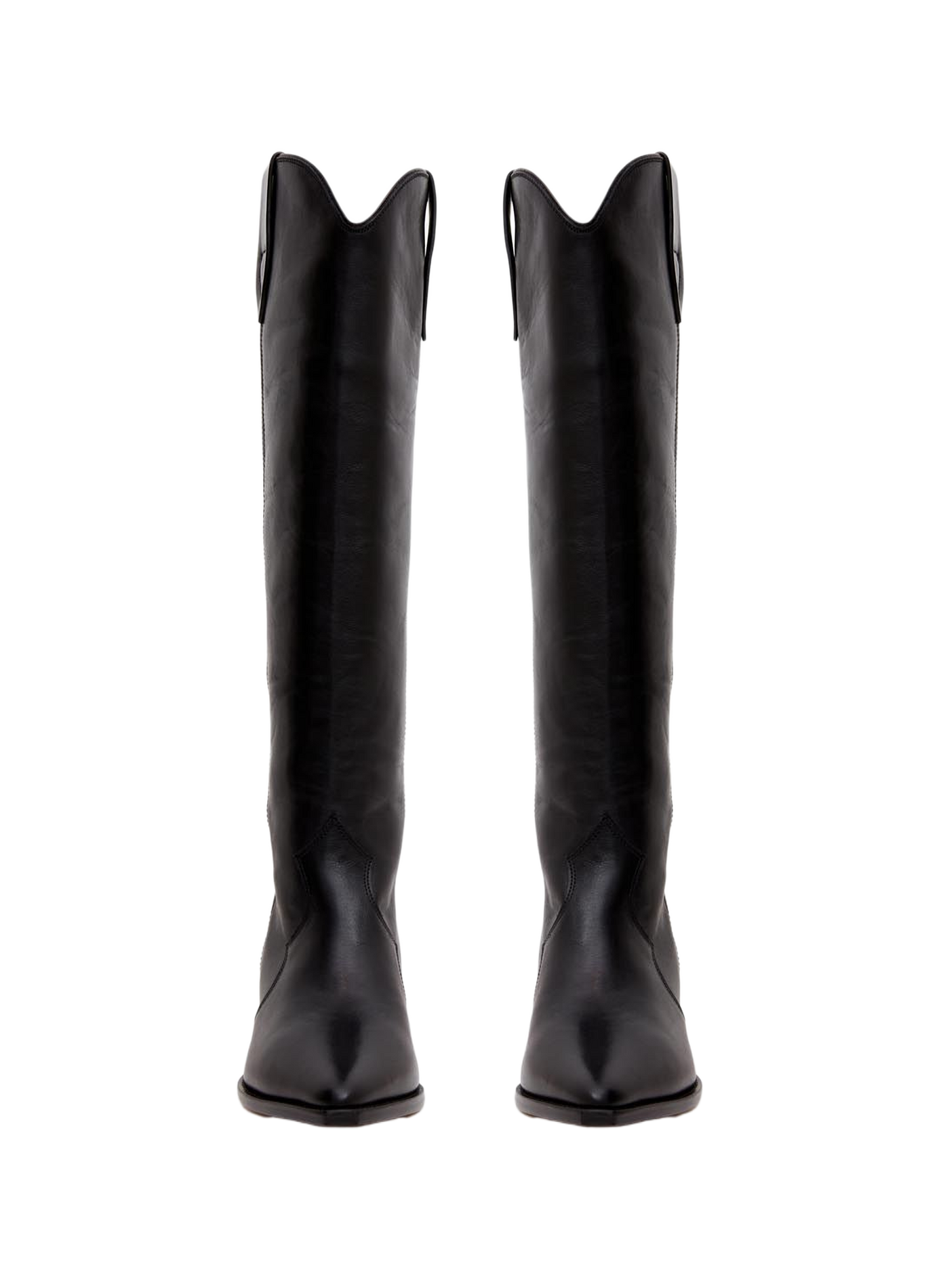 Denvee leather cowboy boots ISABEL MARANT Black