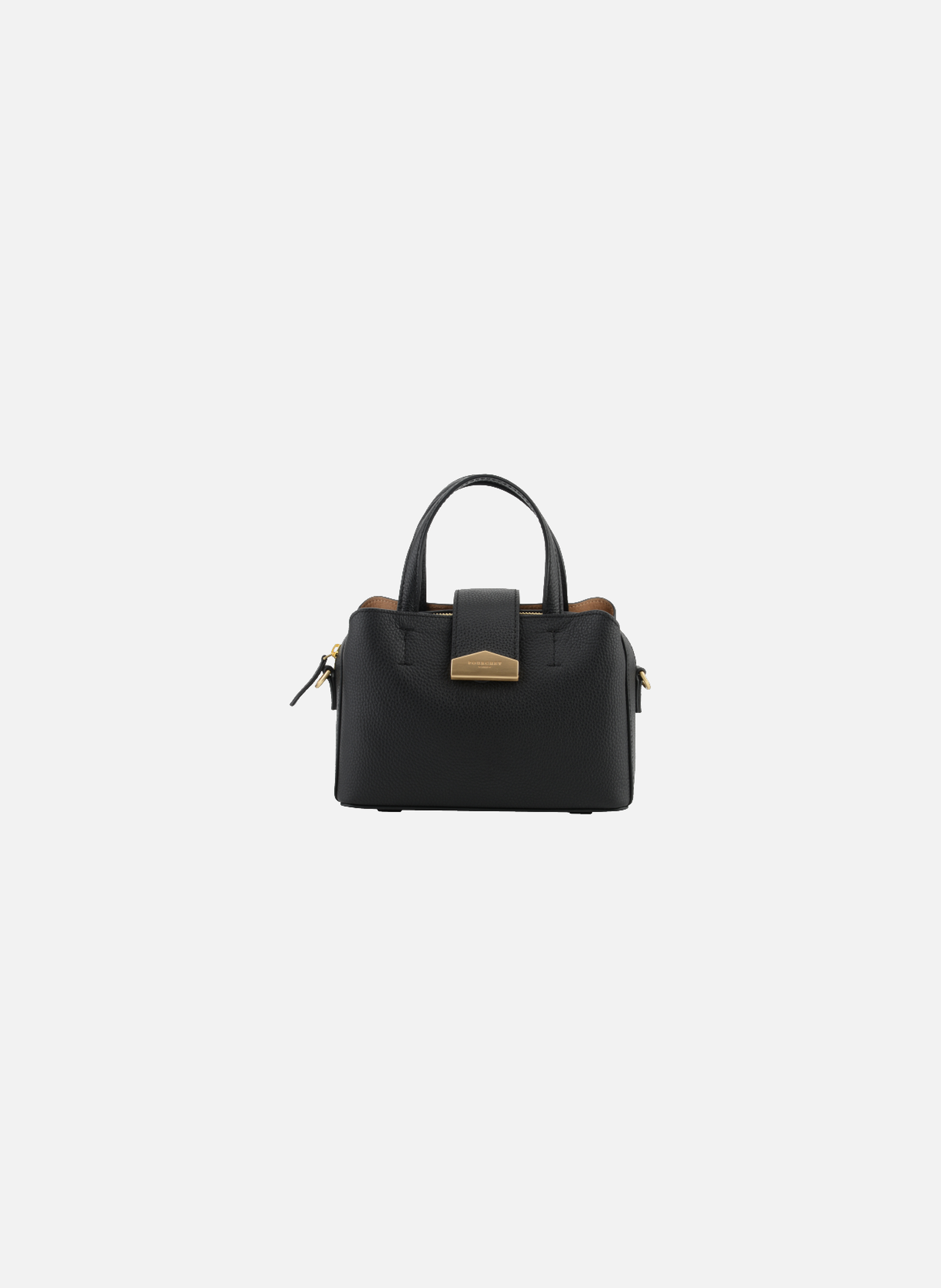 Cavalcade | sac porté épaule mm en cuir de vachette NoirPOURCHET
