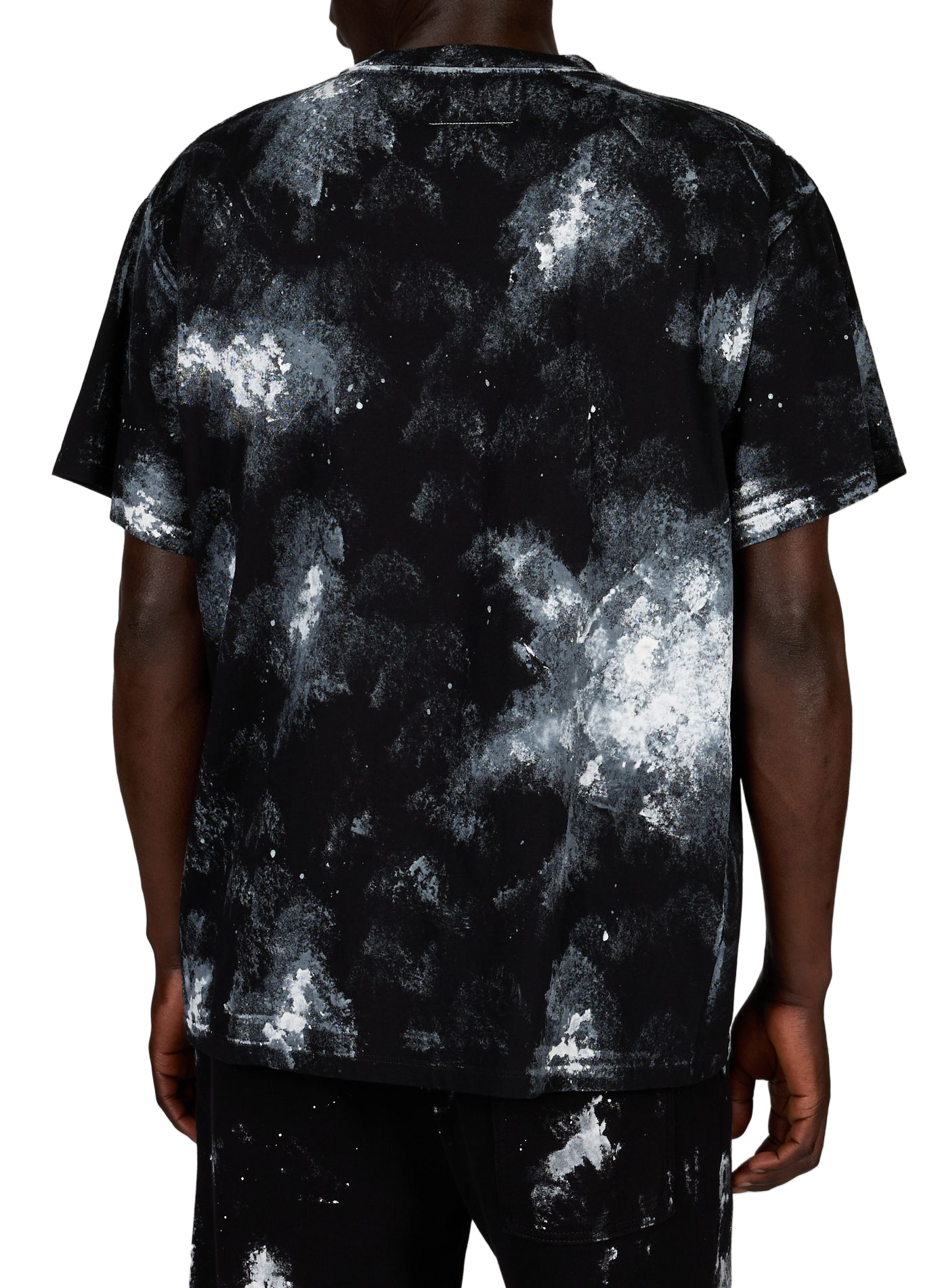 Spot-print cotton T-shirt MAISON MARGIELA Black