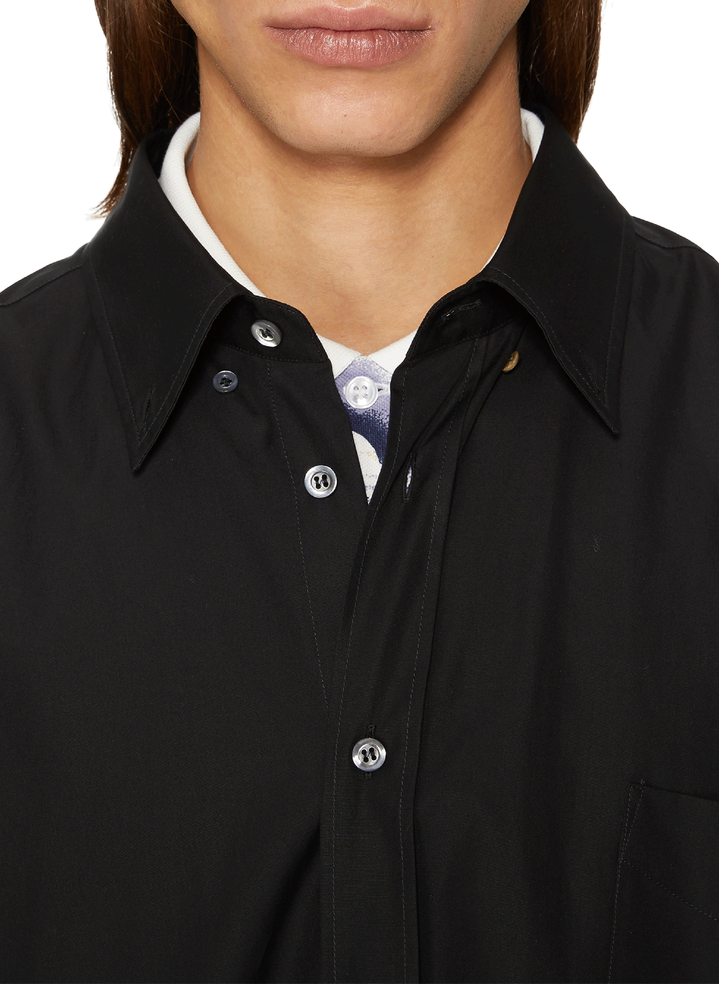 Oversized cotton shirt  MAISON MARGIELA Black