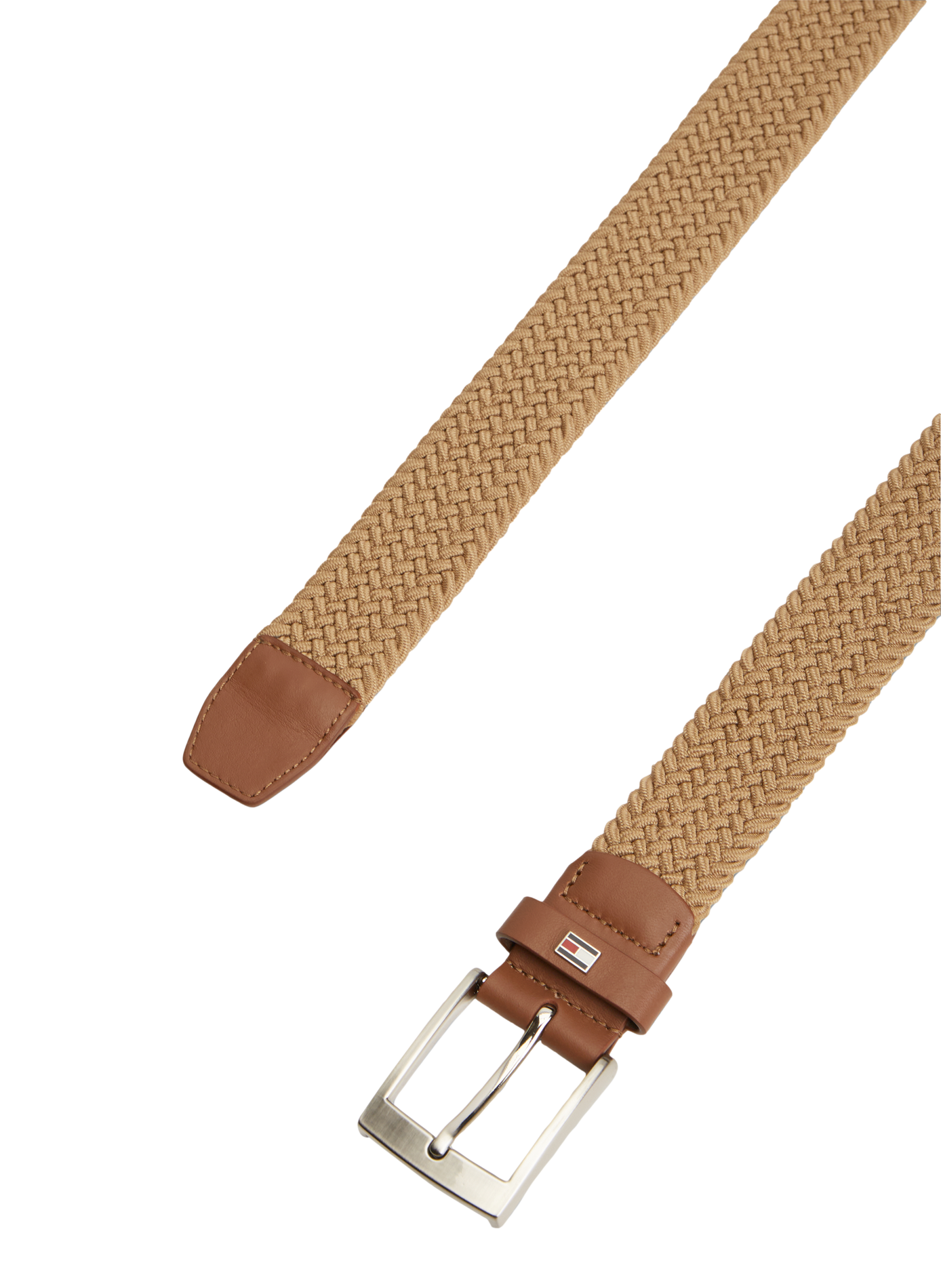 Cinturón elástico trenzado TOMMY HILFIGER Beige