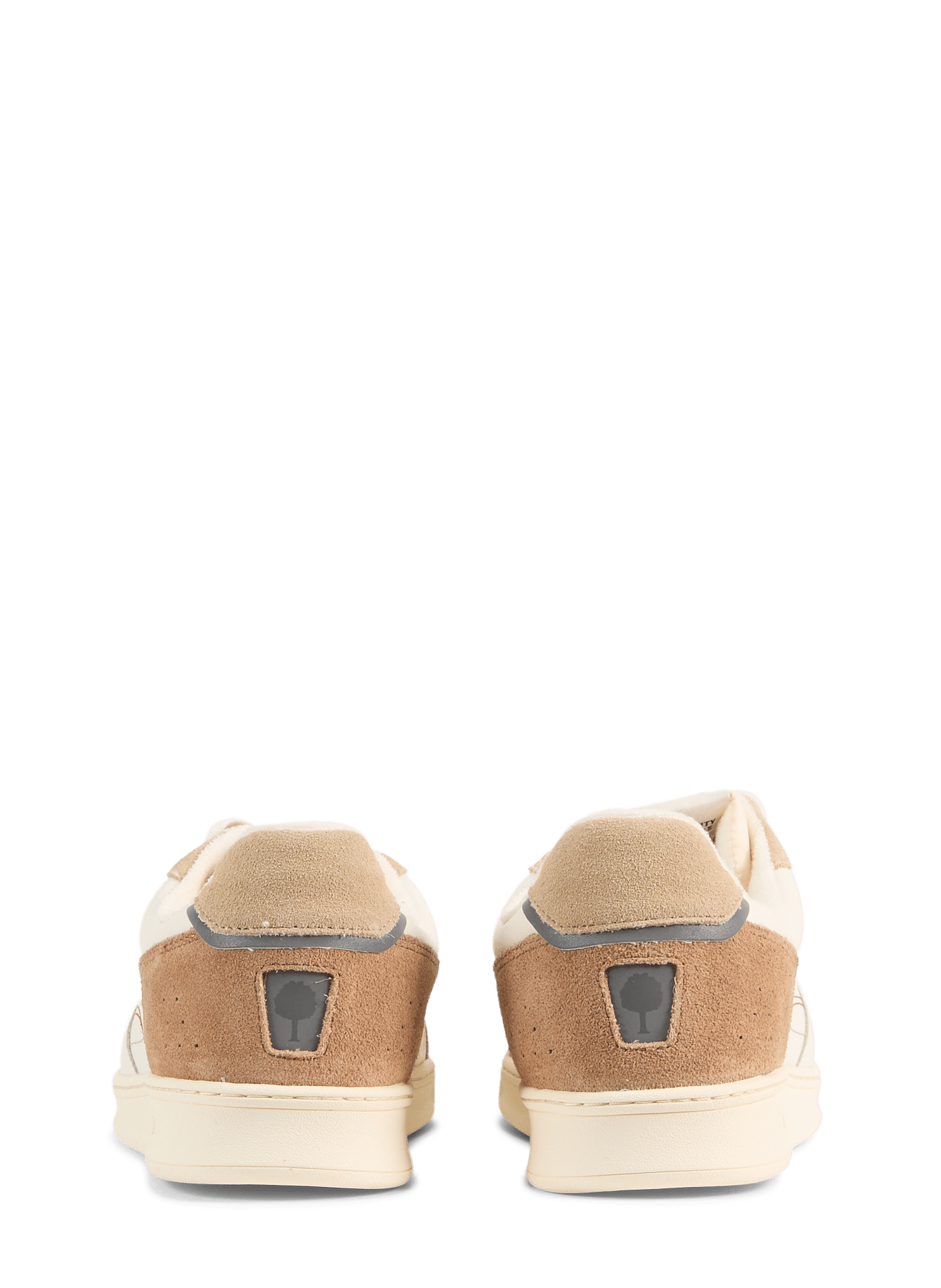Mixed leather sneakers FAGUO Beige