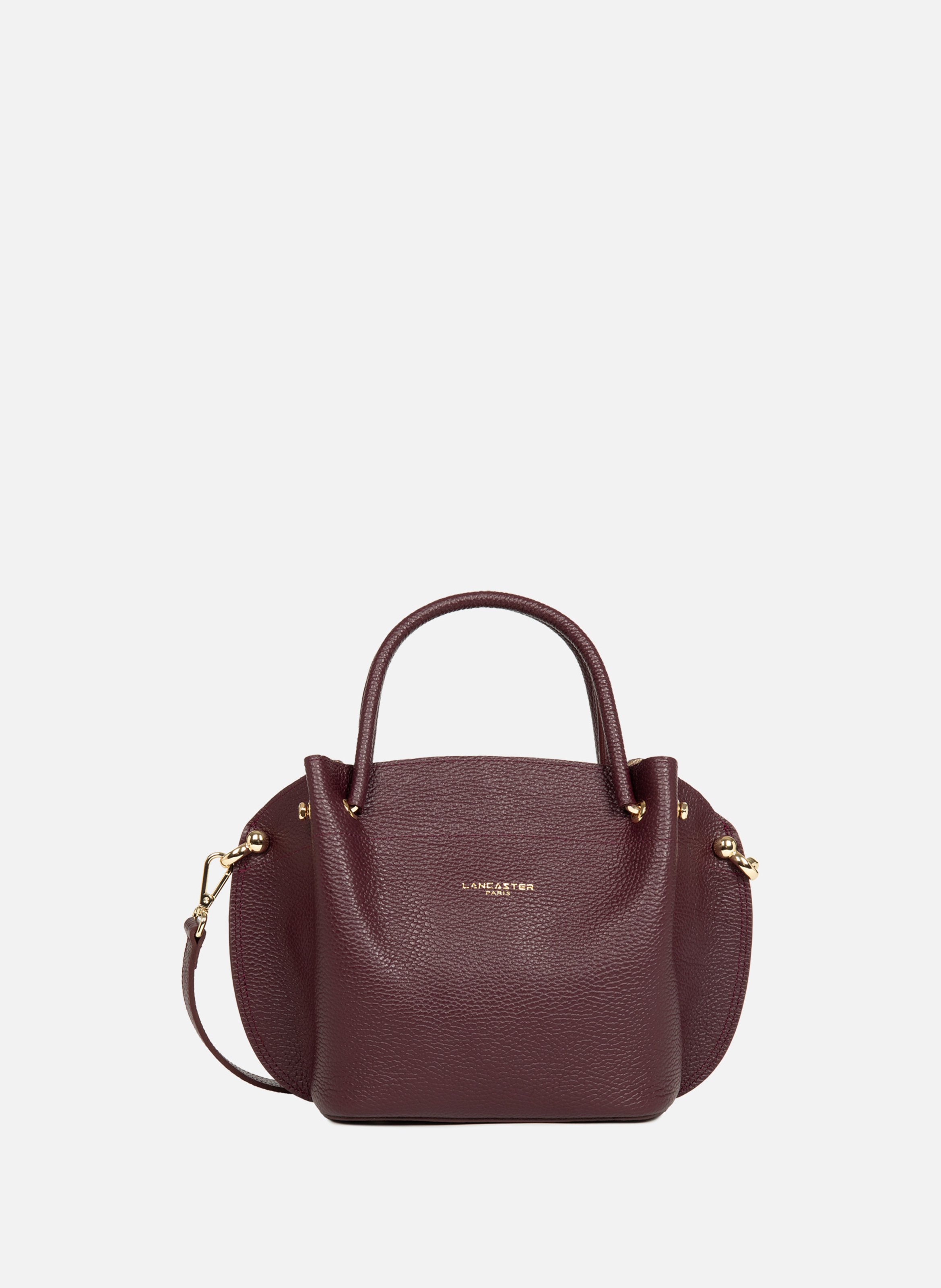 Sac à main - foulonné double louisa LANCASTER Rouge